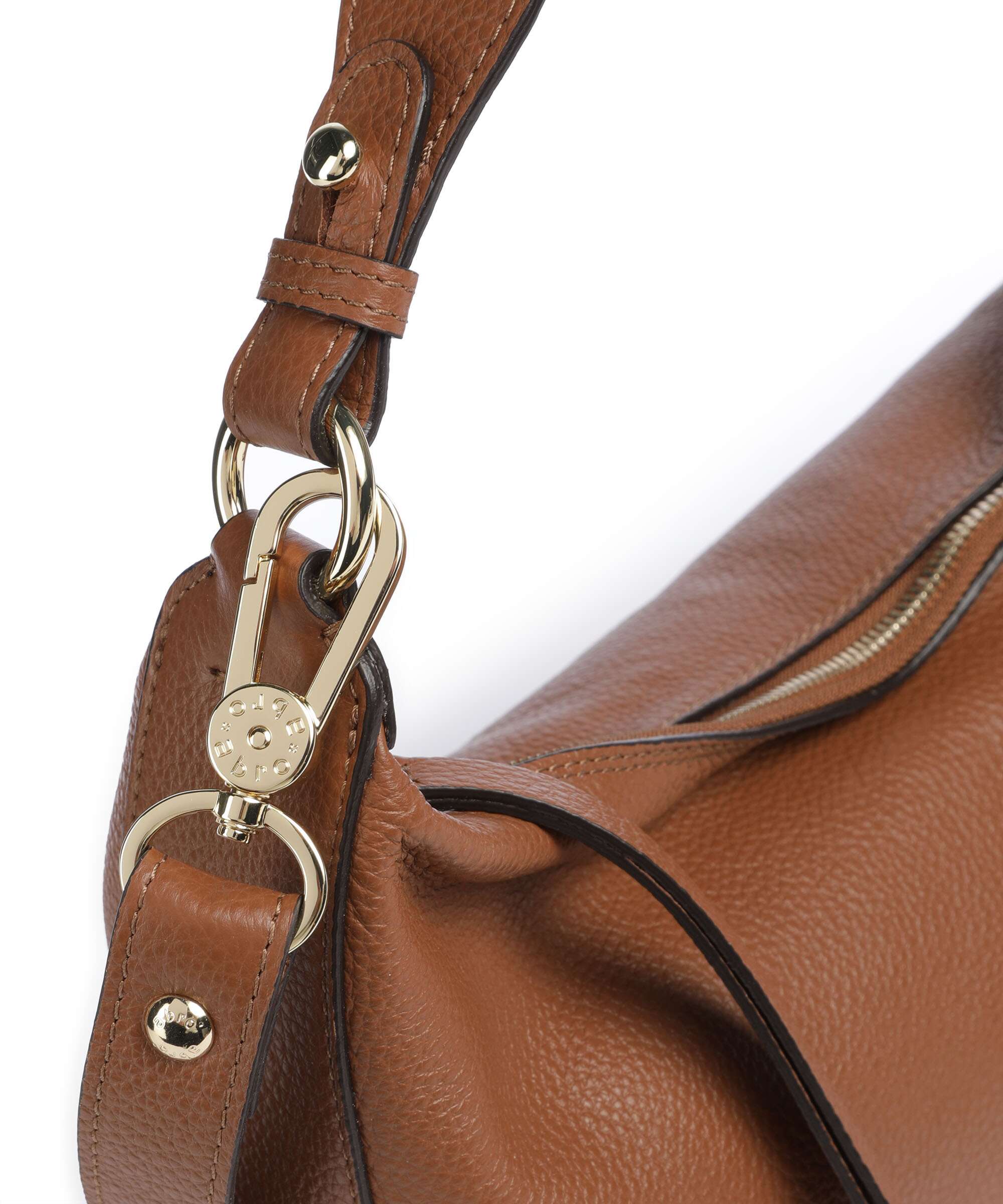 Abro Adria Lulu Small Hobo bag caramel/cognac - Image 4
