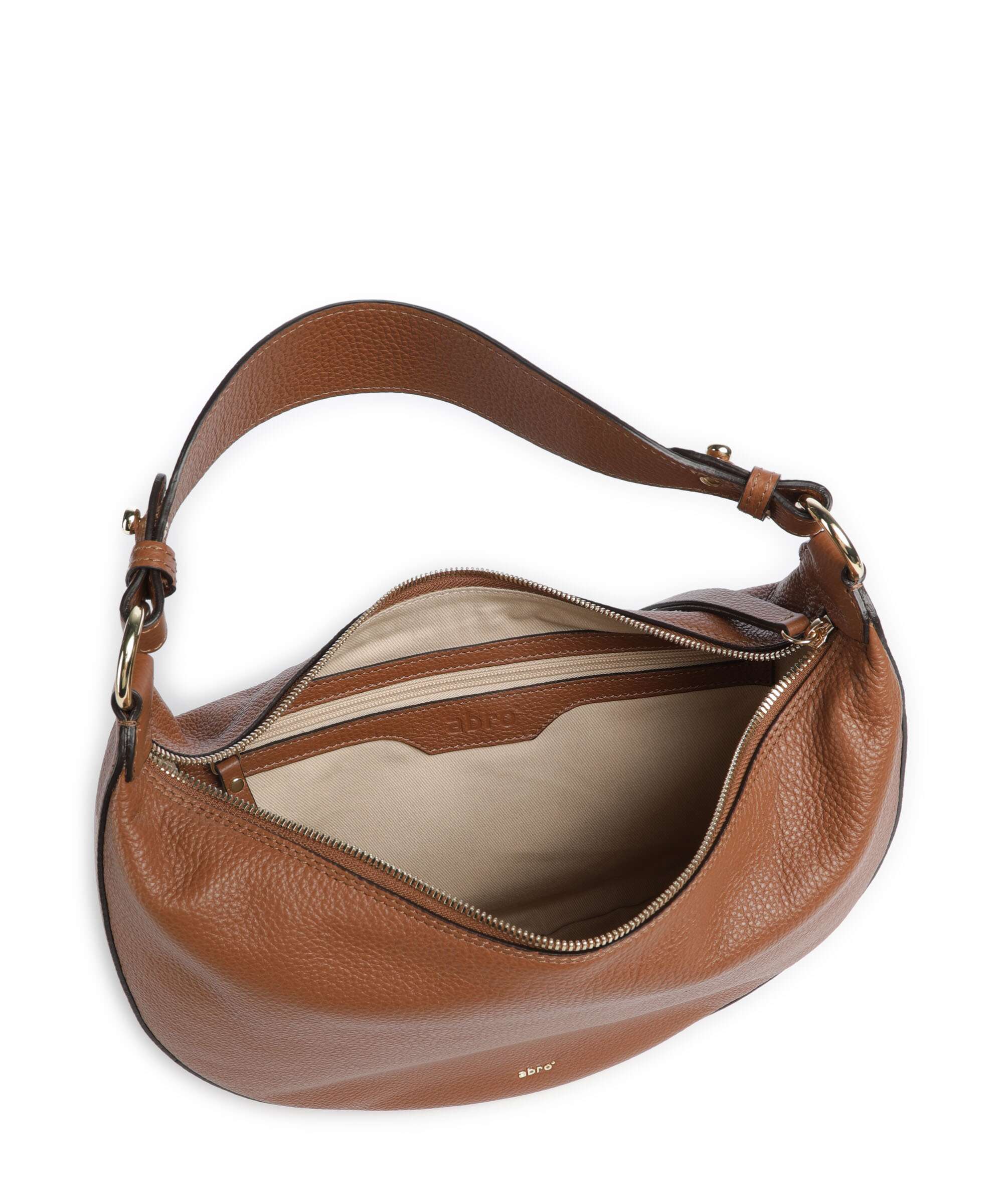 Abro Adria Lulu Small Hobo bag caramel/cognac - Image 6