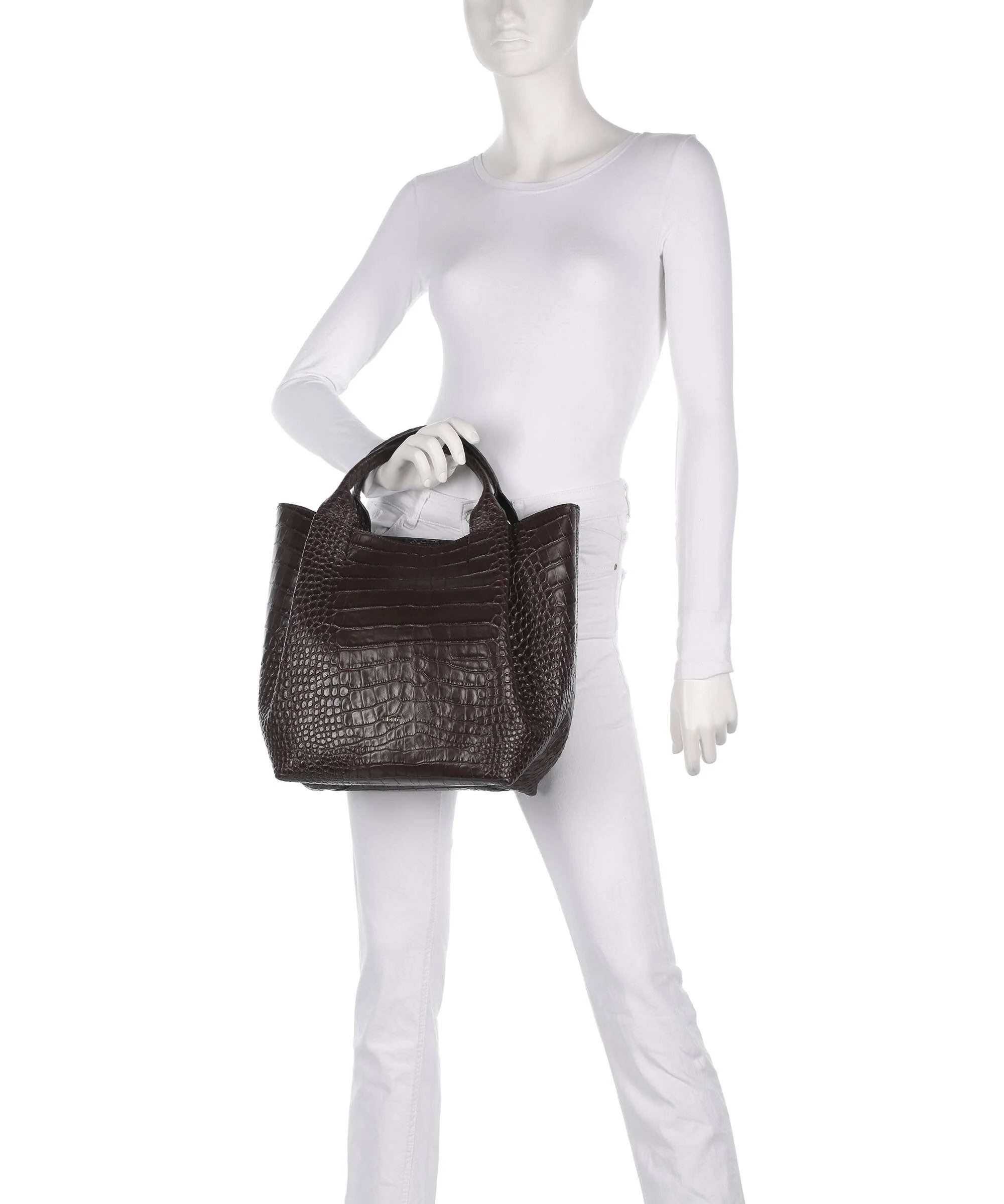 Abro Cocco Mondial Essential Medium Handbag dark brown - Image 3