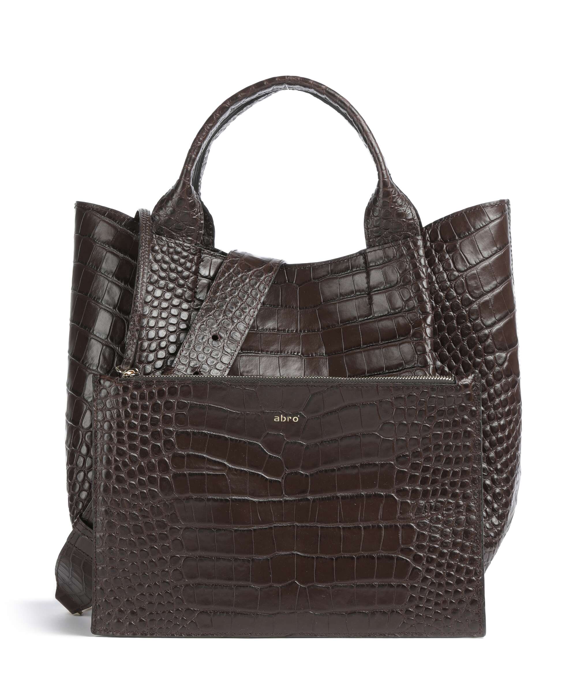 Abro Cocco Mondial Essential Medium Handbag dark brown - Image 4
