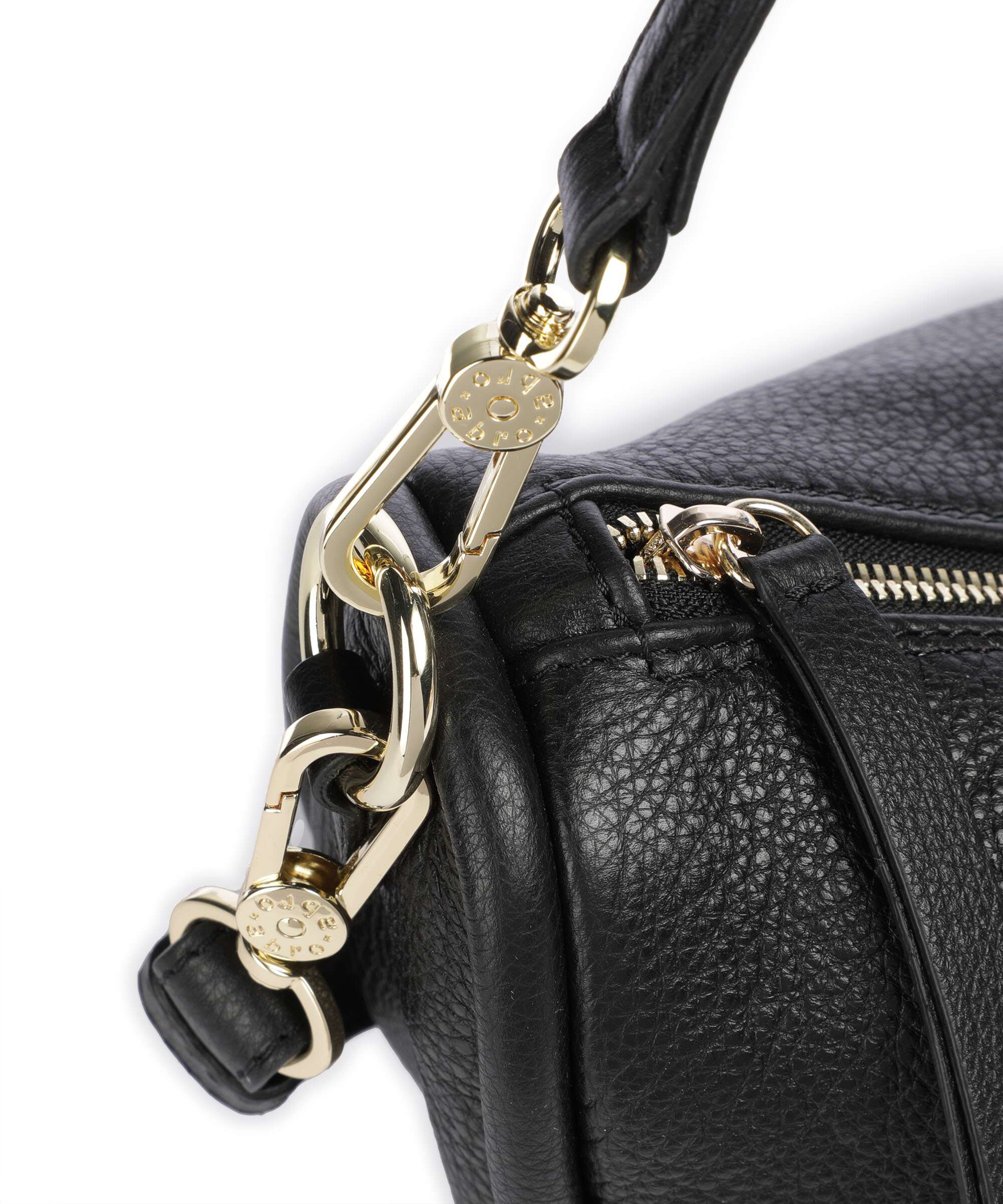 Abro Dalia Willow Hobo bag black/gold - Image 4
