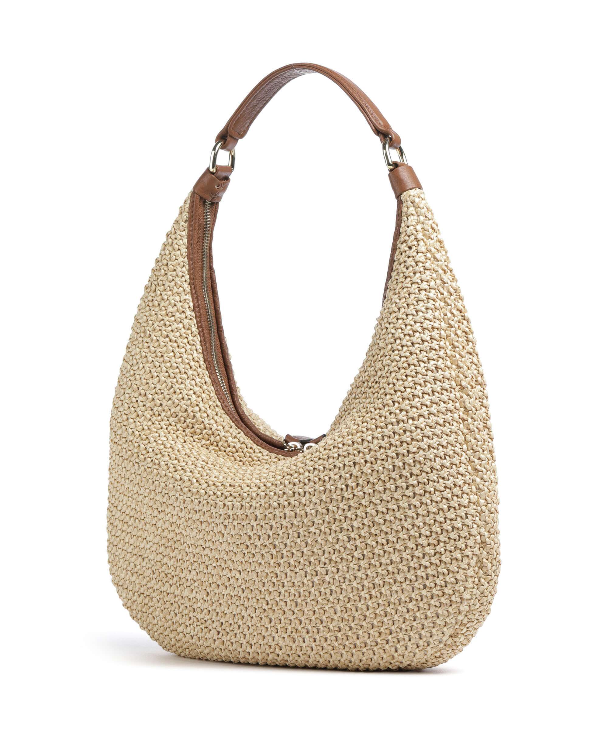Abro Maglia Raffia Nana Small Hobo bag natural/nut - Image 2