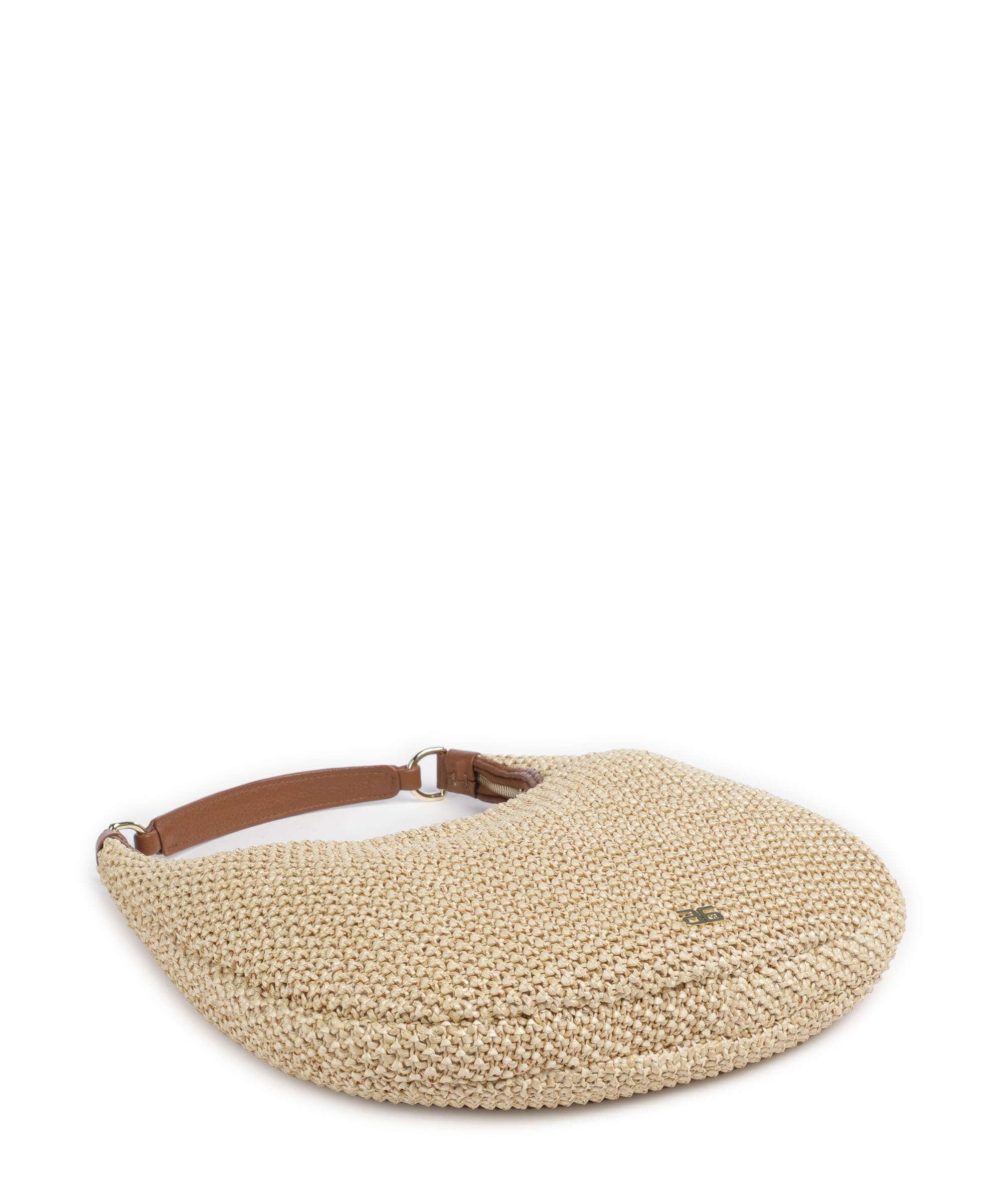 Abro Maglia Raffia Nana Small Hobo bag natural/nut - Image 4