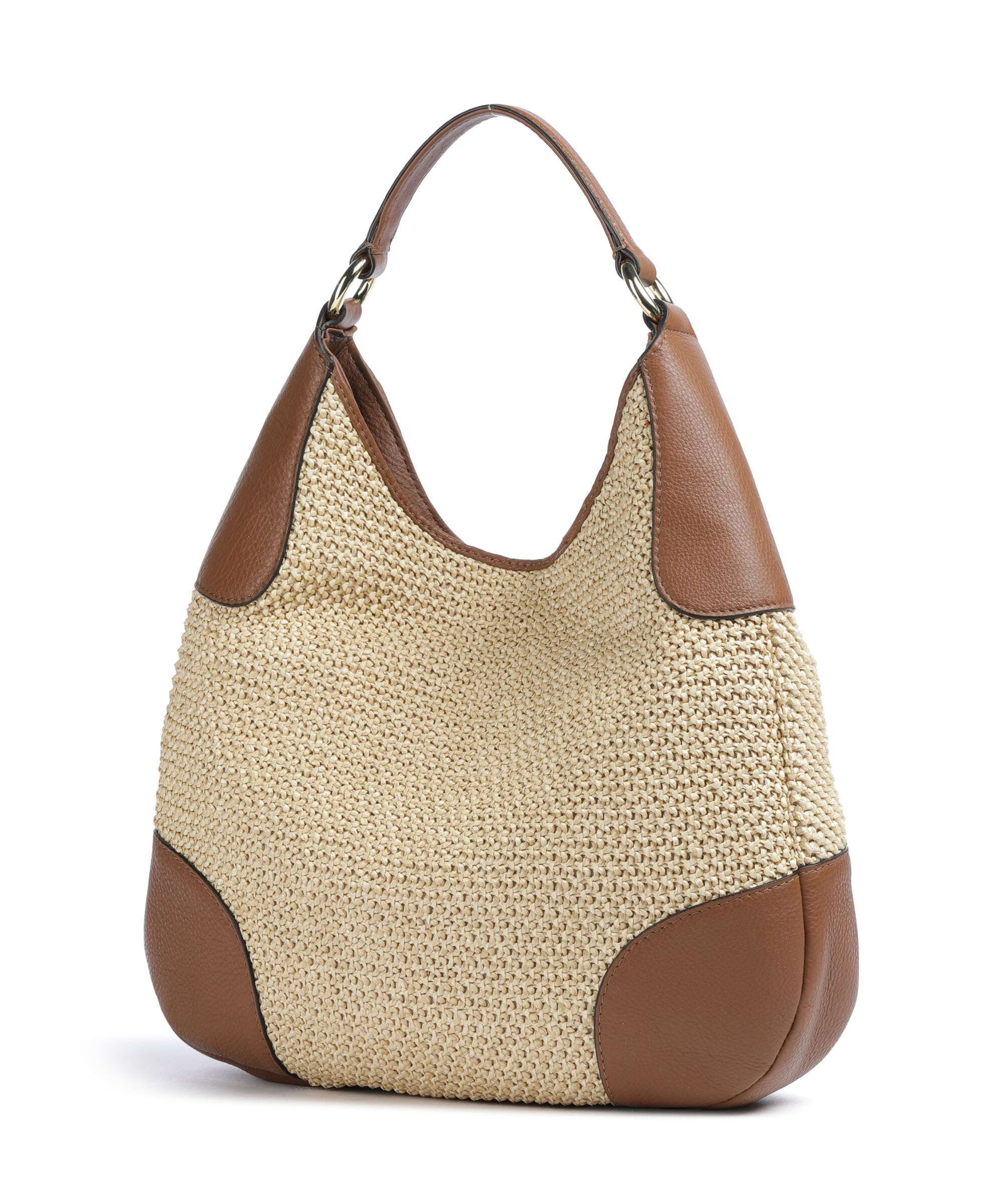 Abro Maglia Raffia Open Air Hobo bag natural/nut - Image 2