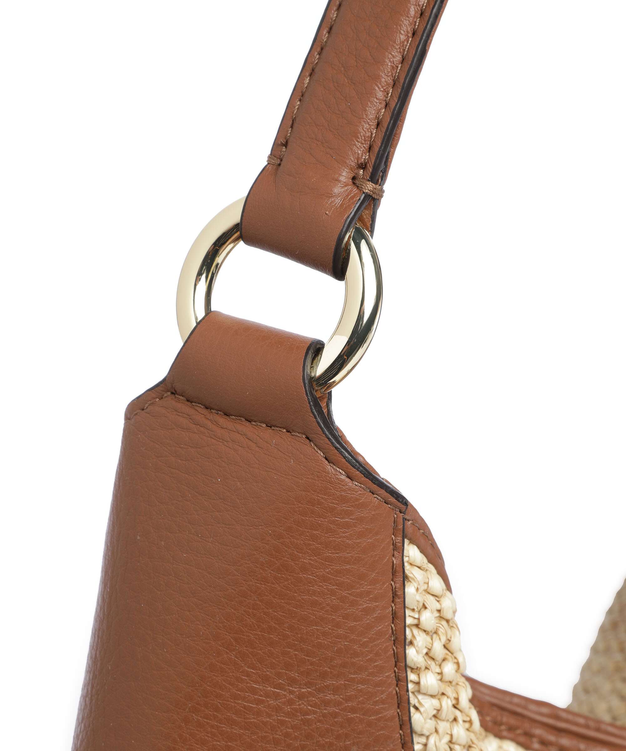 Abro Maglia Raffia Open Air Hobo bag natural/nut - Image 4
