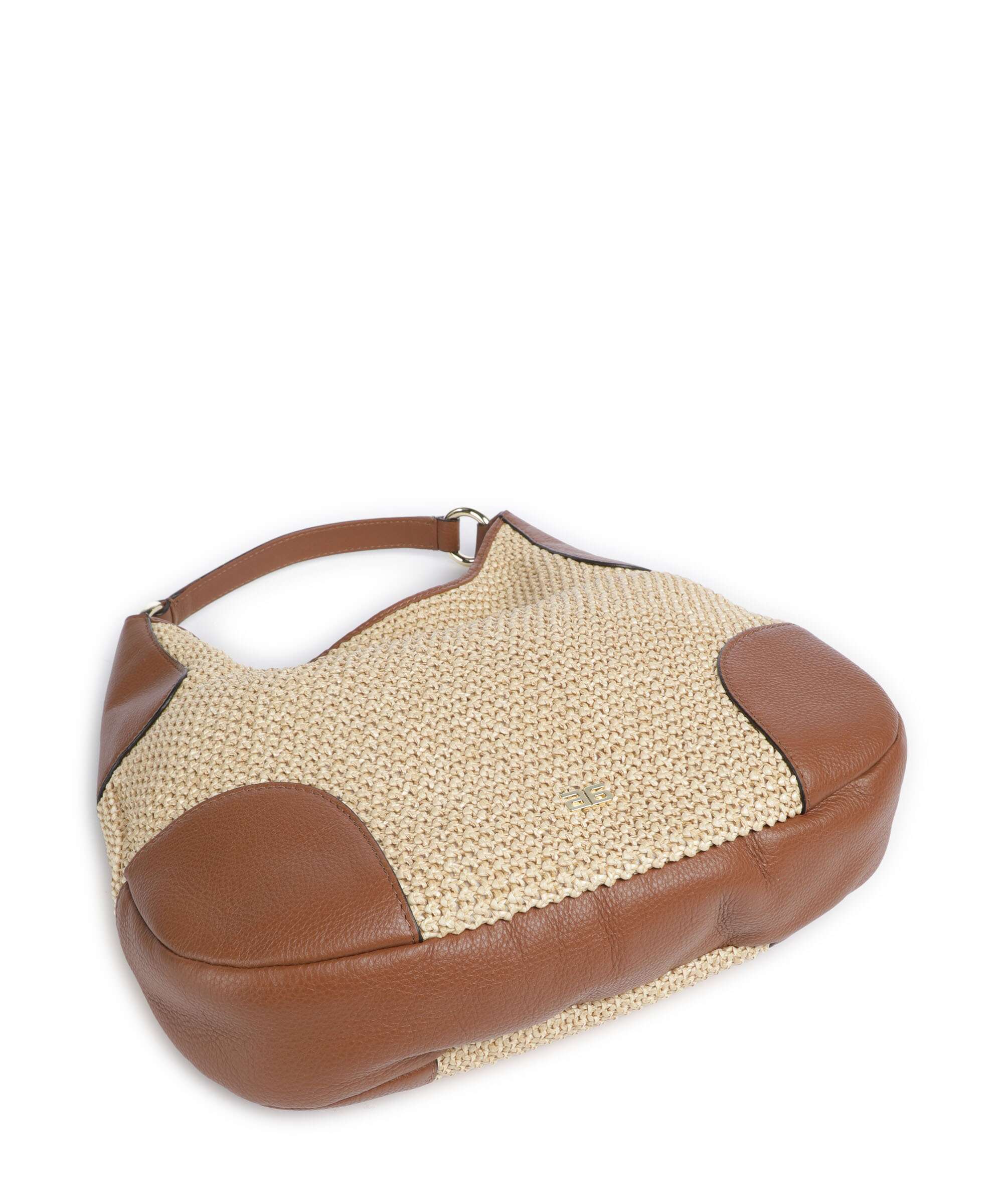 Abro Maglia Raffia Open Air Hobo bag natural/nut - Image 5