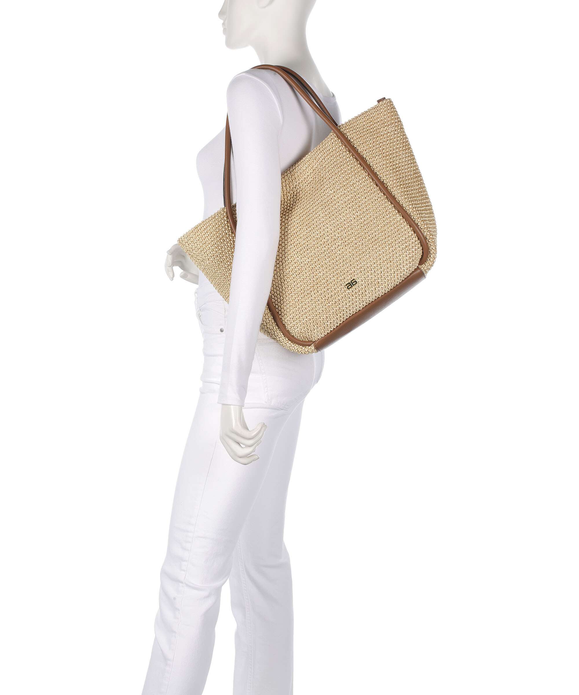 Abro Maglia Raffia Willow Tote bag natural - Image 3