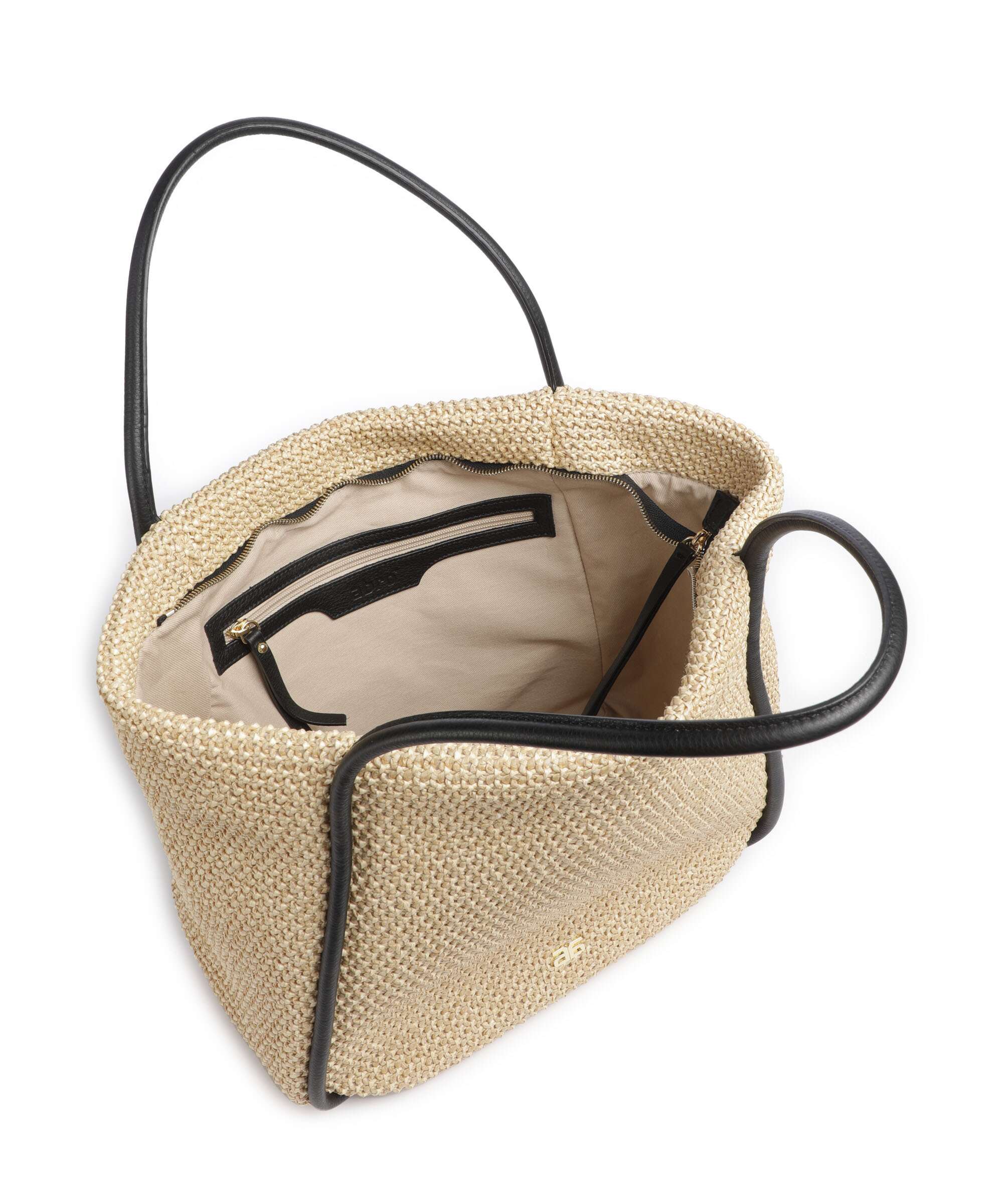 Abro Maglia Raffia Willow Tote bag natural/black - Image 5