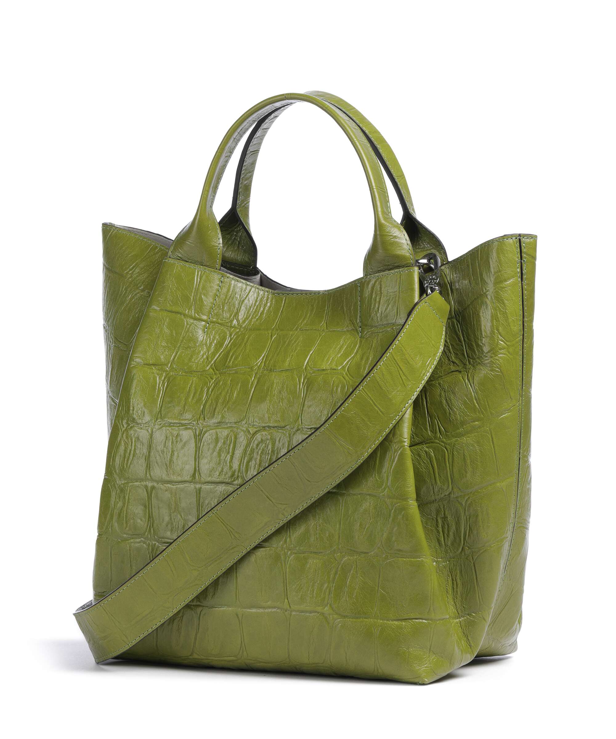 Abro Maxi Cocco Essential Medium Handbag lime - Image 2