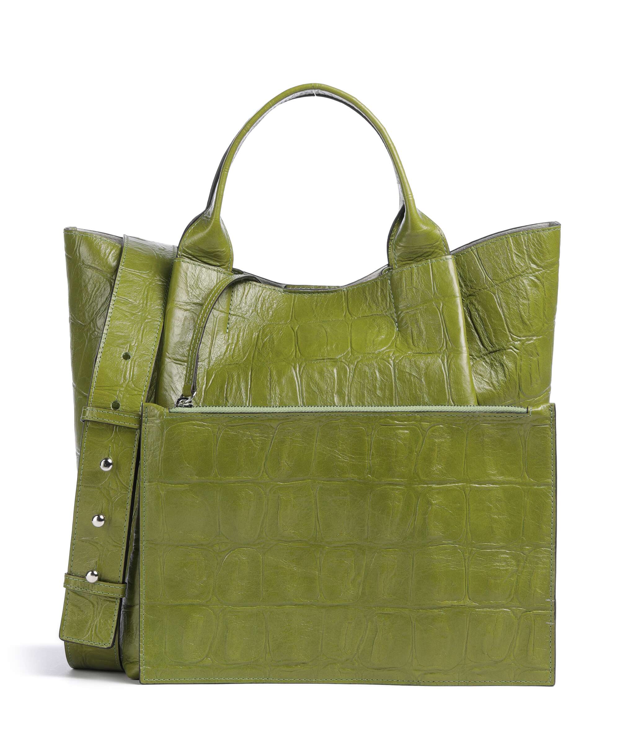 Abro Maxi Cocco Essential Medium Handbag lime - Image 4