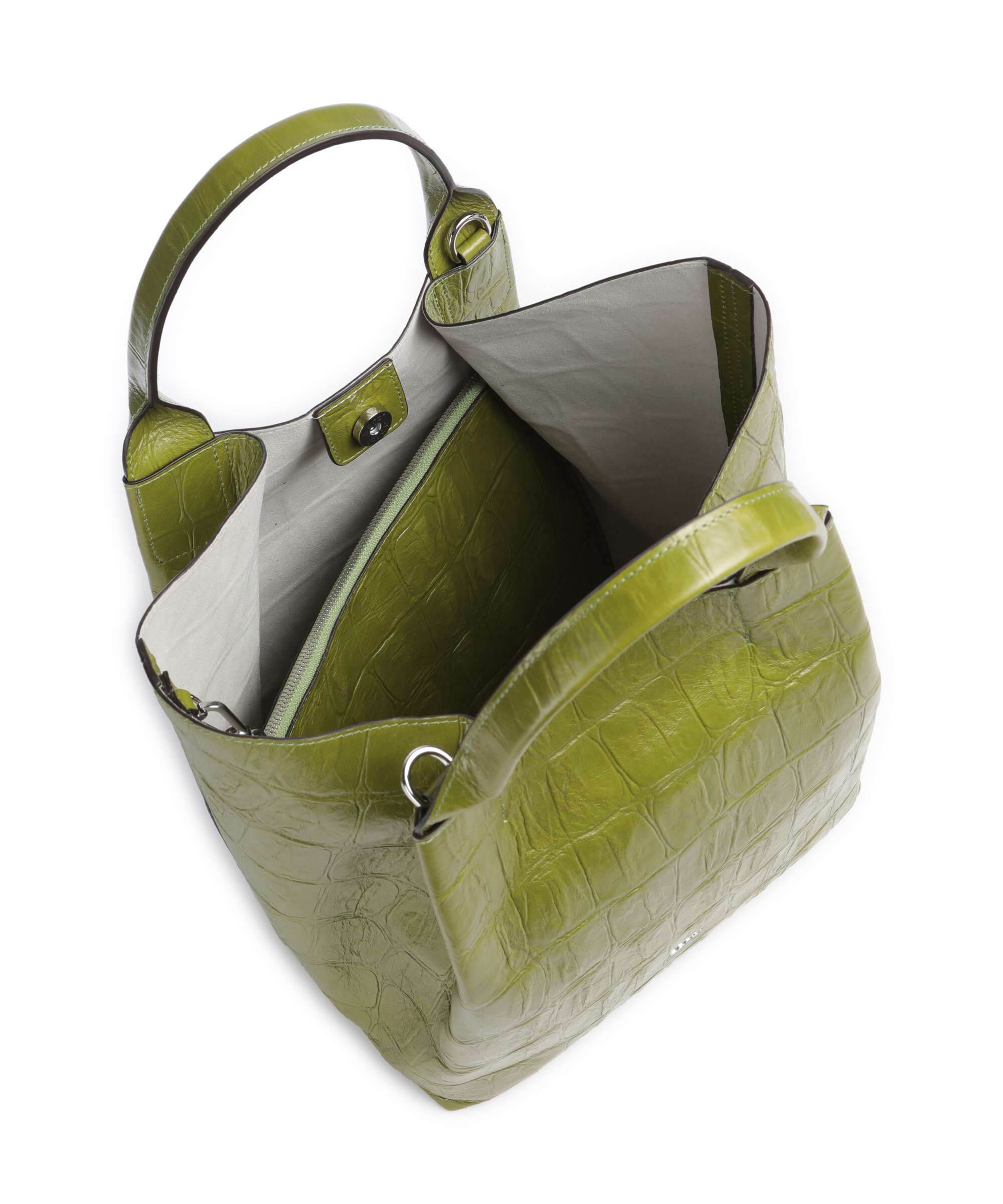 Abro Maxi Cocco Essential Medium Handbag lime - Image 6
