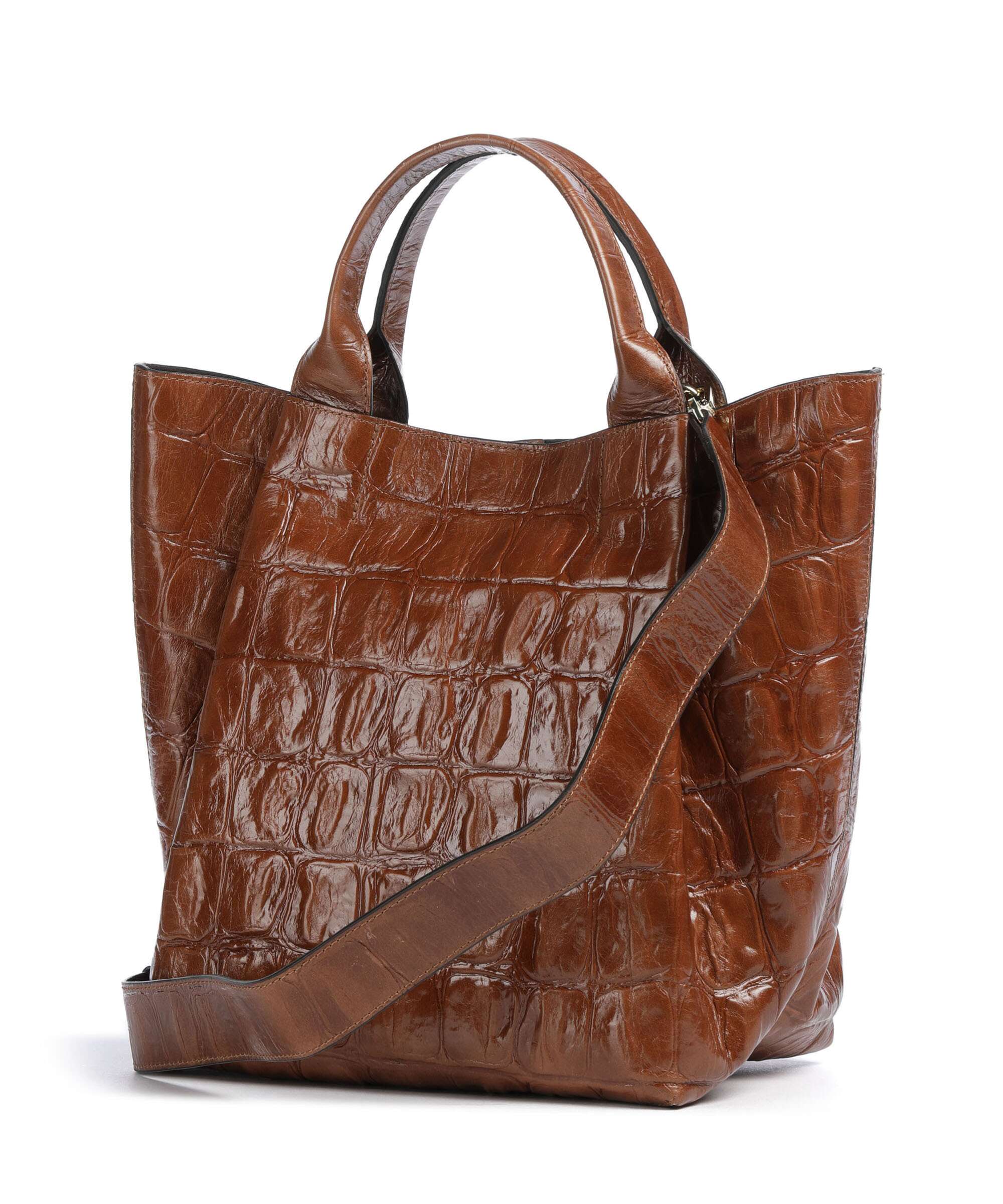 Abro Maxi Cocco Essential Medium Handbag caramel/cognac - Image 2