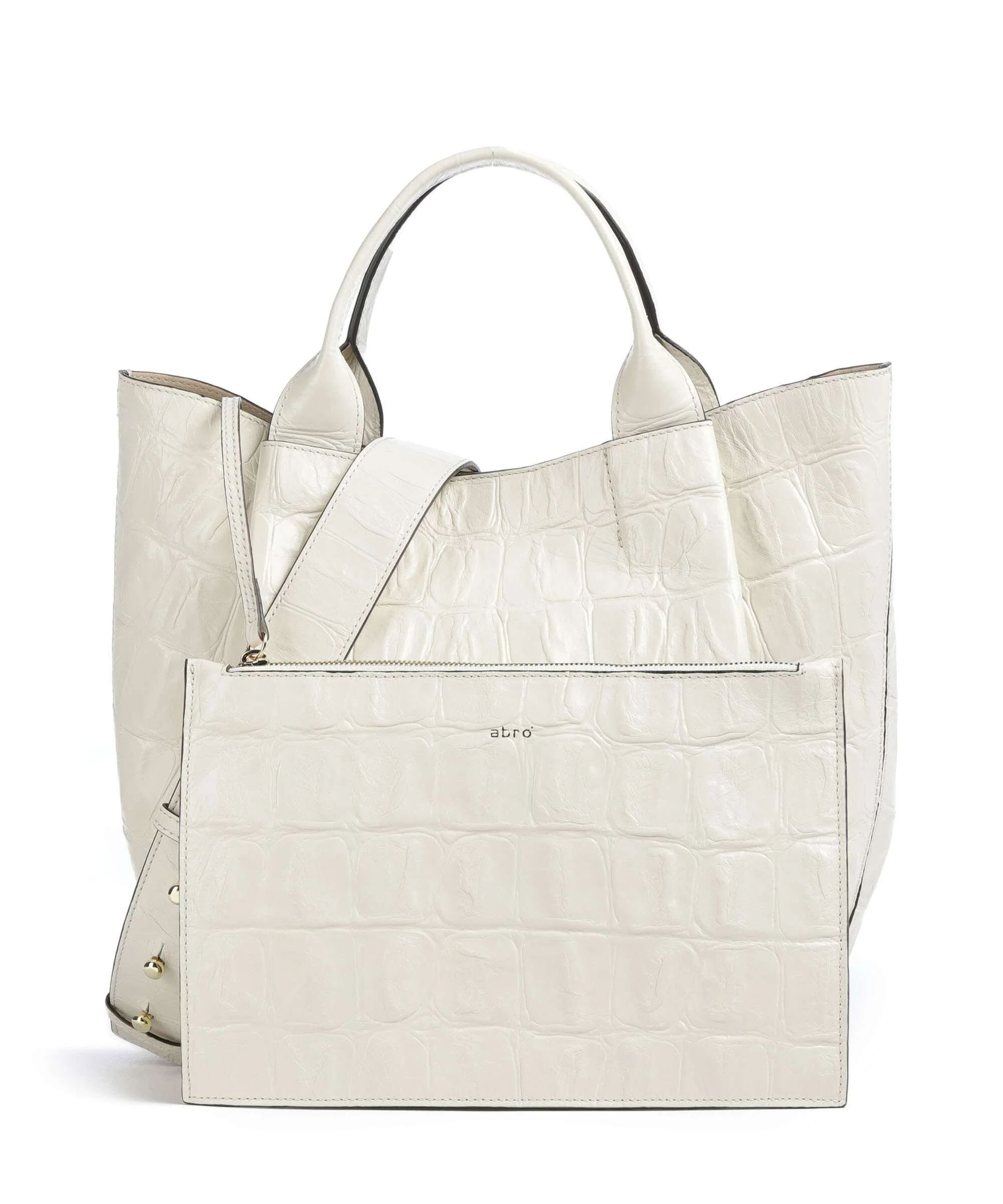 Abro Maxi Cocco Essential Medium Handbag milk - Image 2