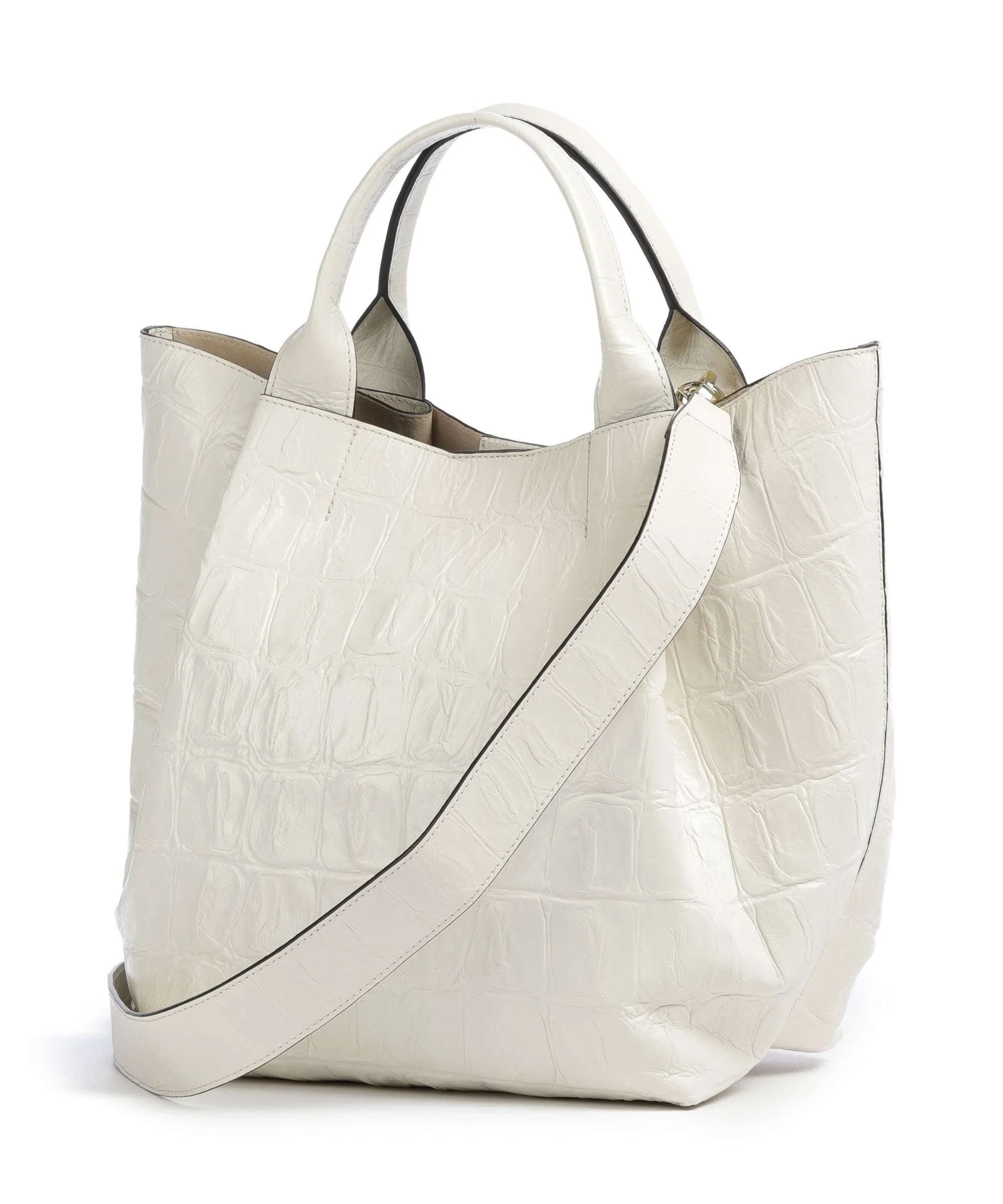 Abro Maxi Cocco Essential Medium Handbag milk - Image 4