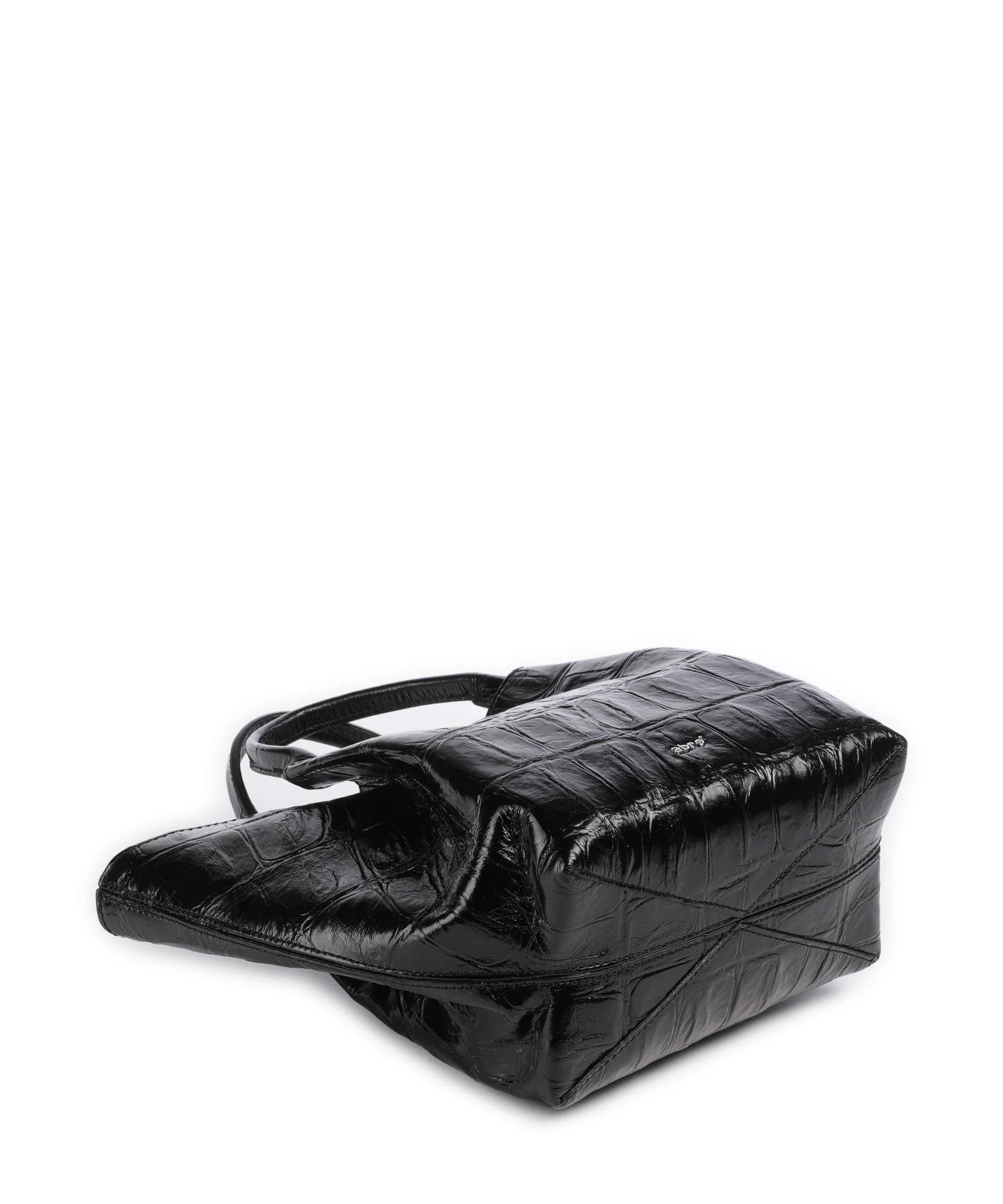 Abro Maxi Cocco Essential Small Handbag black/nickel - Image 5