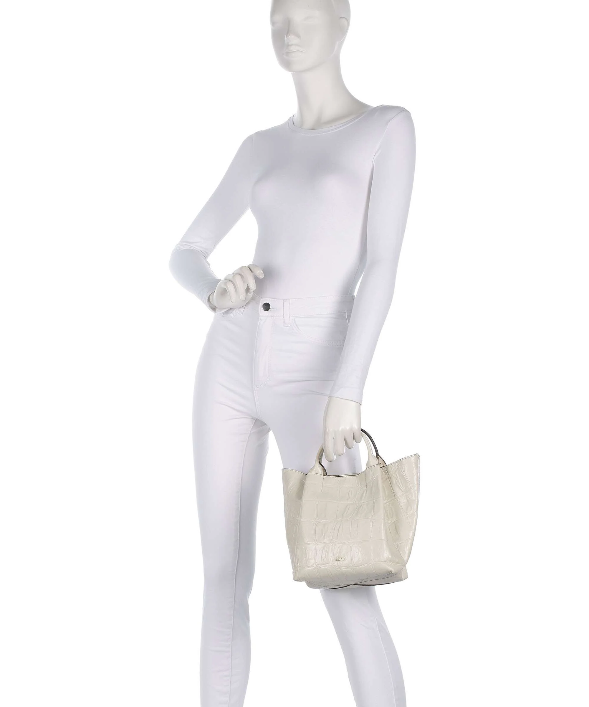 Abro Maxi Cocco Essential Small Handbag milk - Image 3
