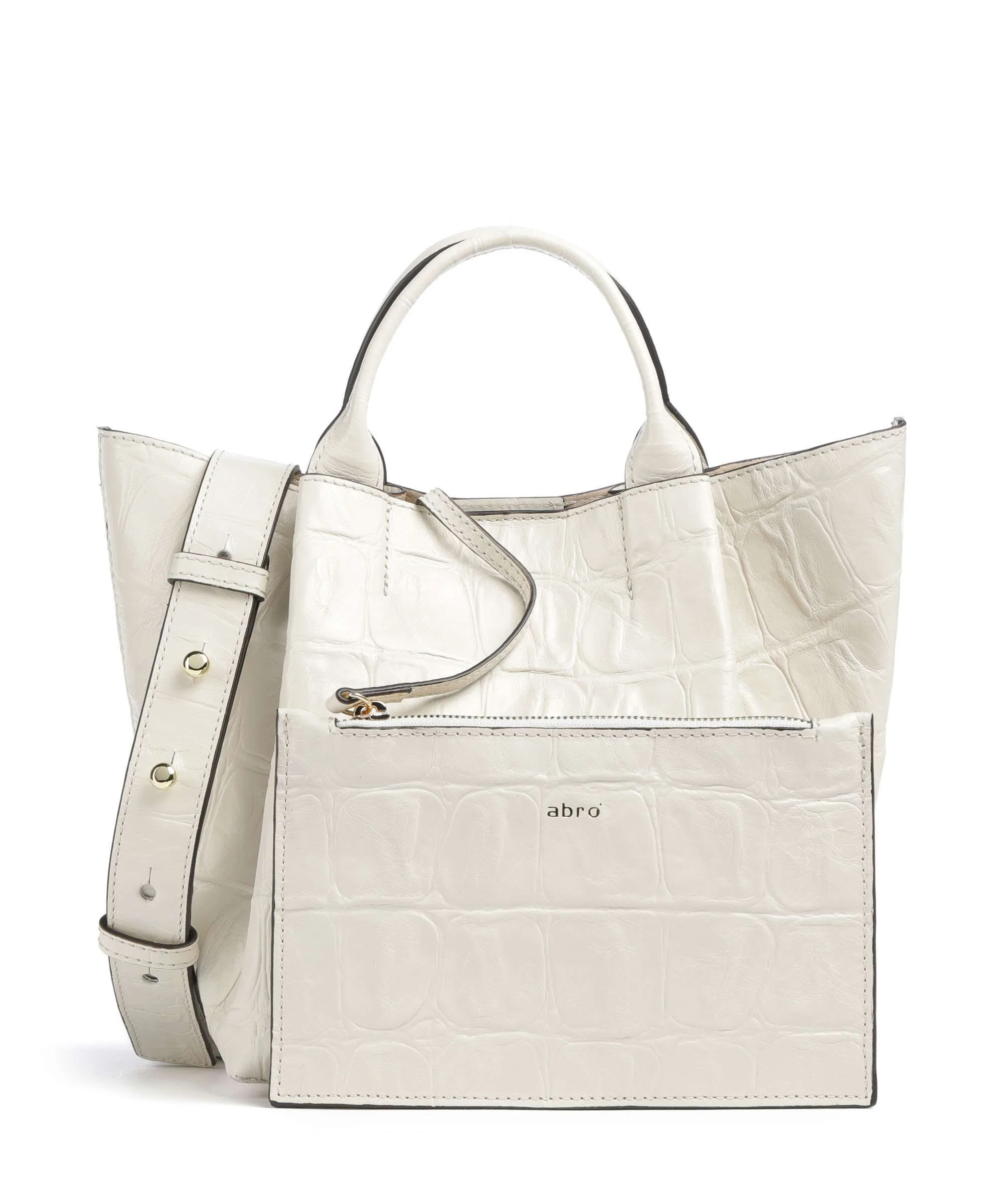 Abro Maxi Cocco Essential Small Handbag milk - Image 4