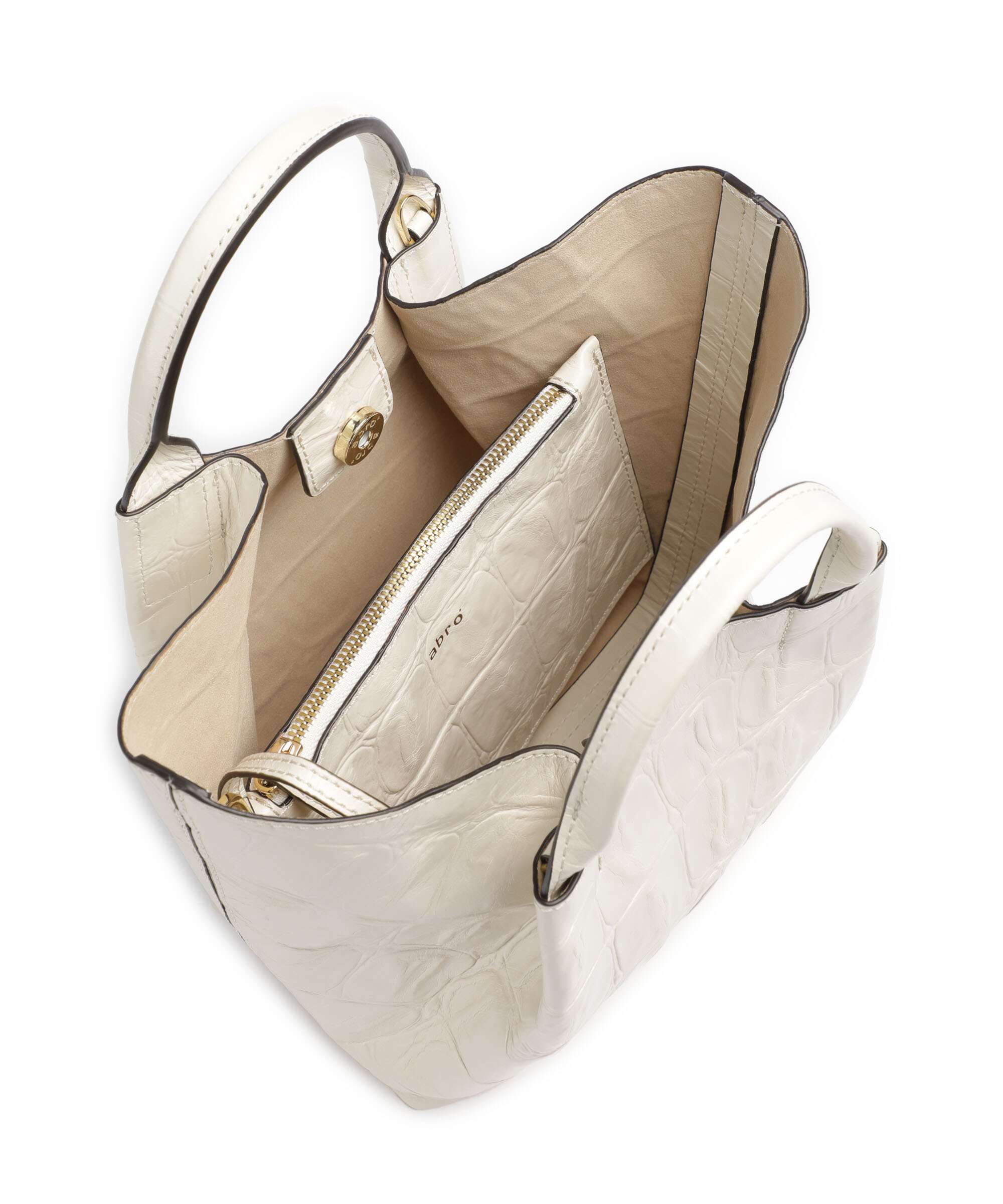 Abro Maxi Cocco Essential Small Handbag milk - Image 6