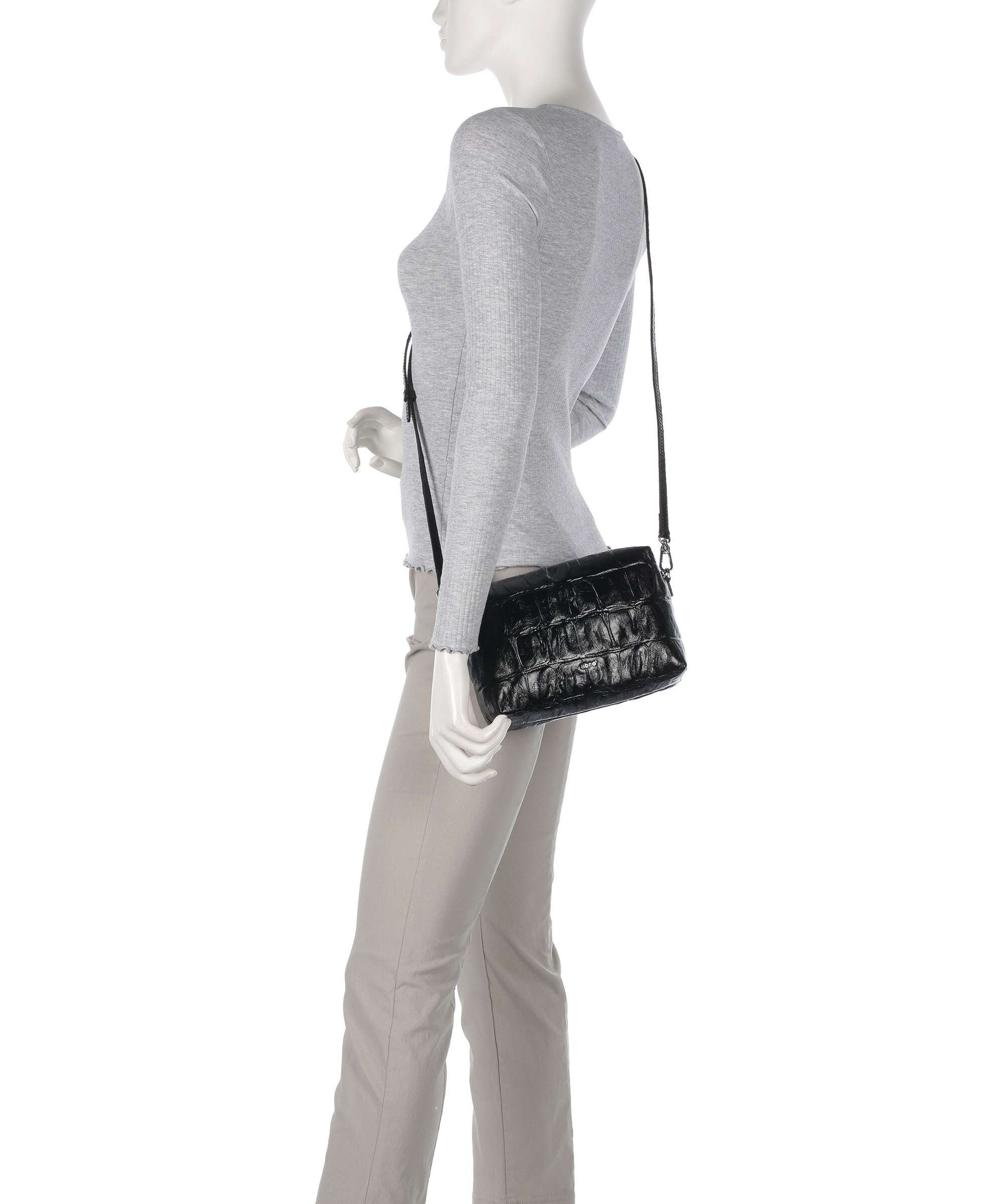 Abro Maxi Cocco Kaia Crossbody bag black/nickel - Image 3
