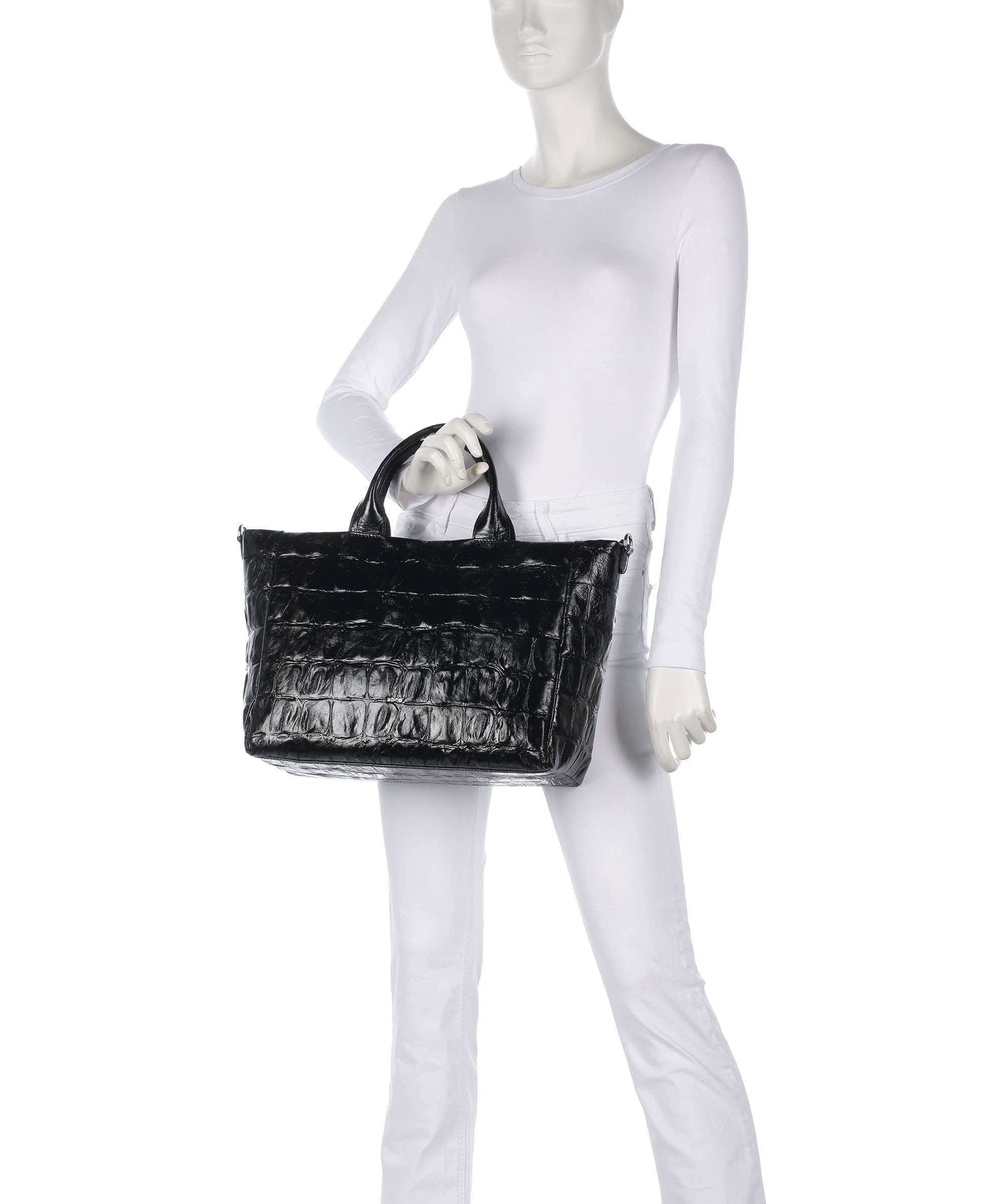 Abro Maxi Cocco Mia Handbag black/nickel - Image 3