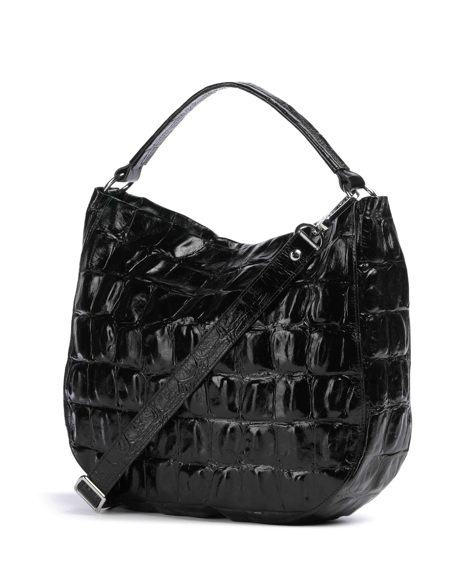 Abro Maxi Cocco Mia Hobo bag black/nickel - Image 2