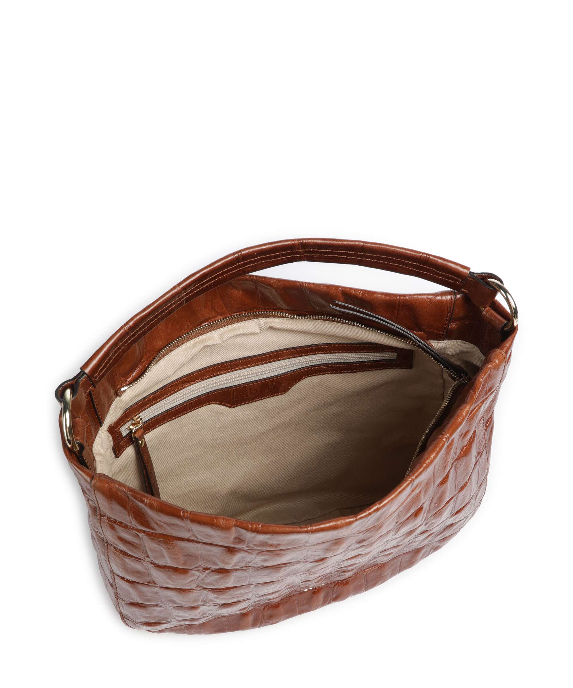 Abro Maxi Cocco Mia Hobo bag caramel/cognac - Image 6