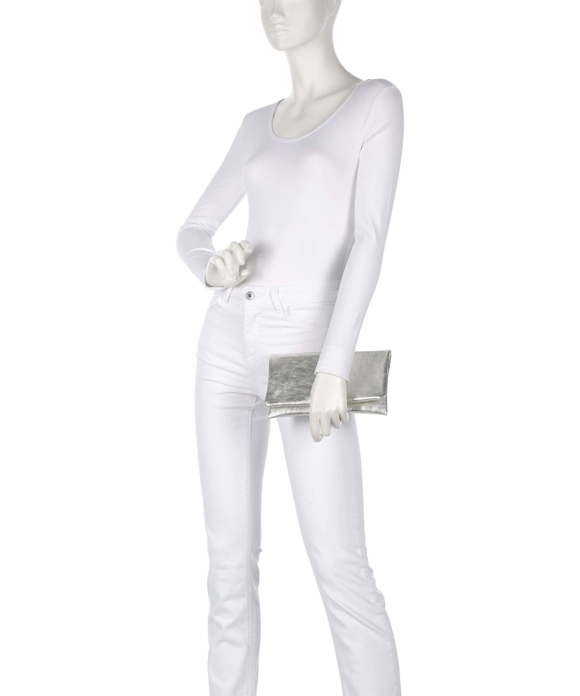 Abro Mimosa Clutch bag white/white gold - Image 3
