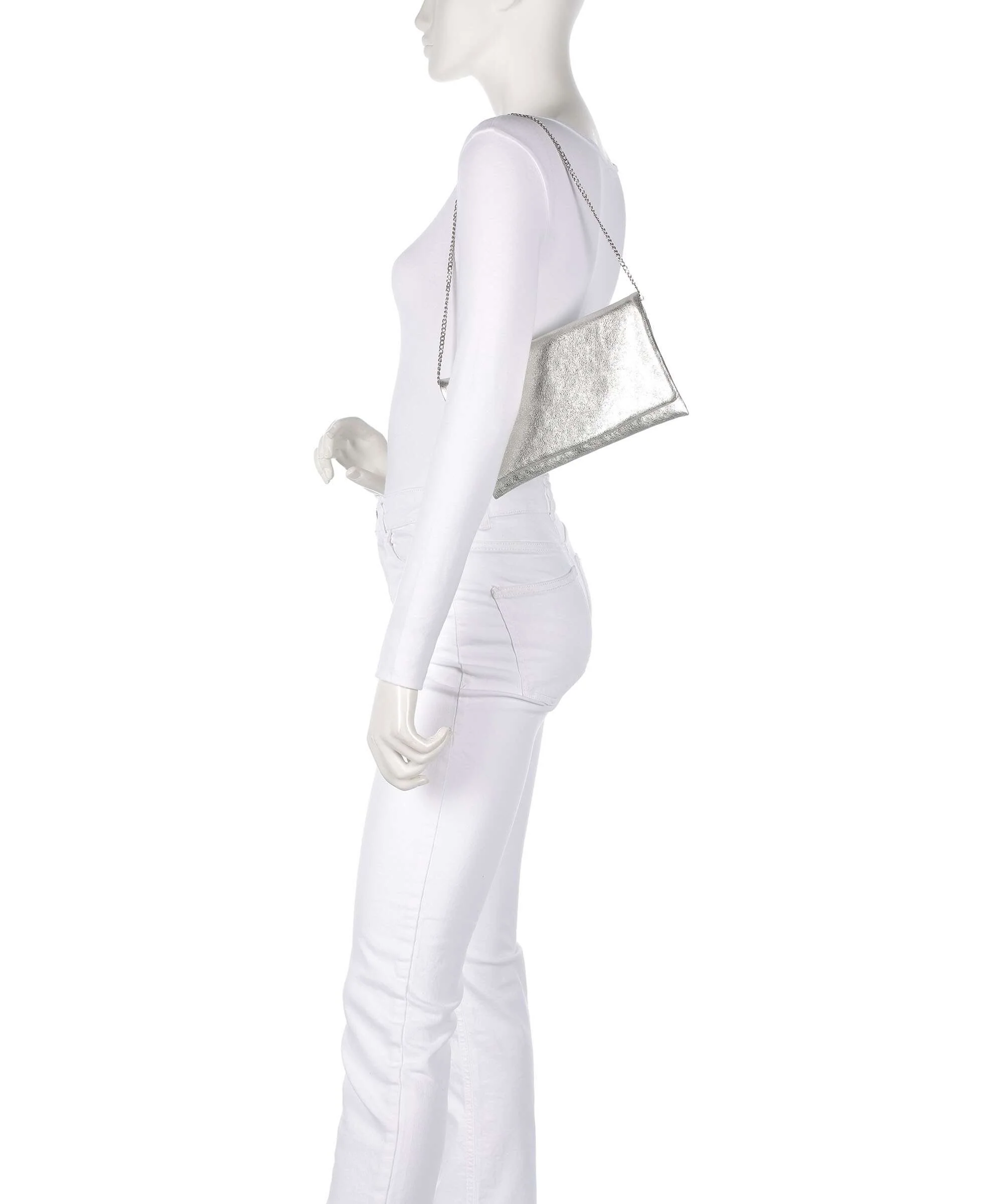Abro Mimosa Clutch bag white/white gold - Image 4