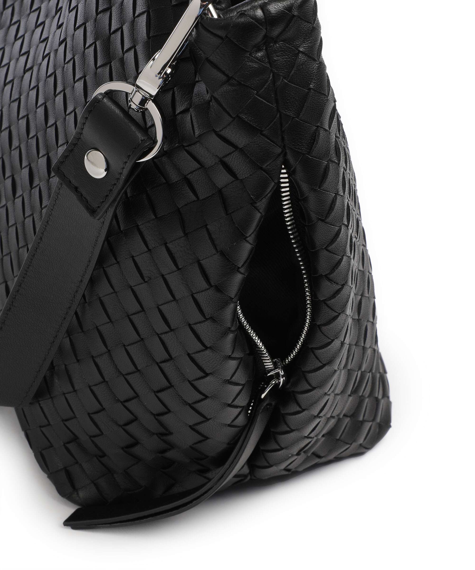 Abro Piuma Ebony Hobo bag black/nickel - Image 5