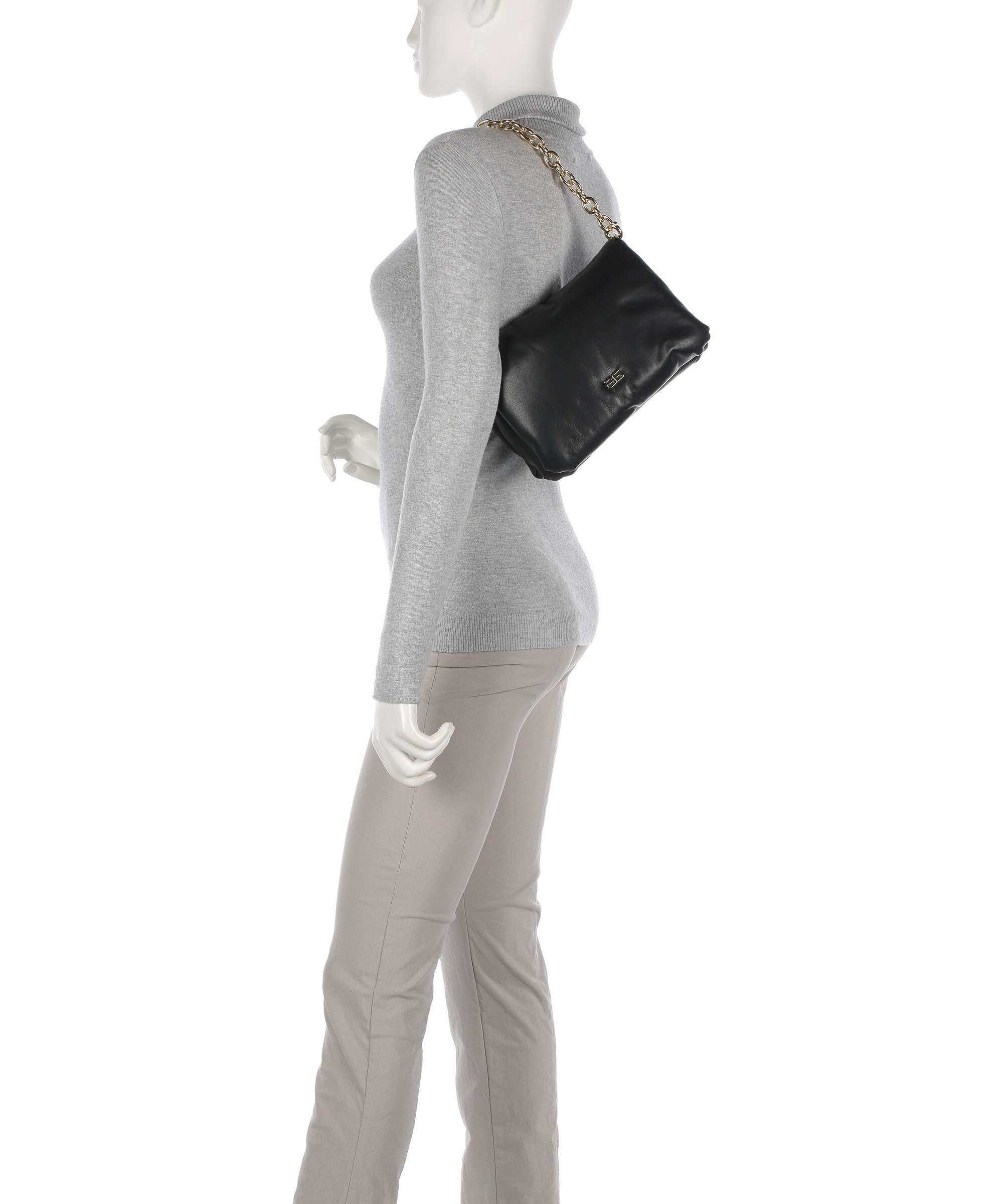 Abro Piuma Lucido Puffer Shoulder bag black/gold - Image 3