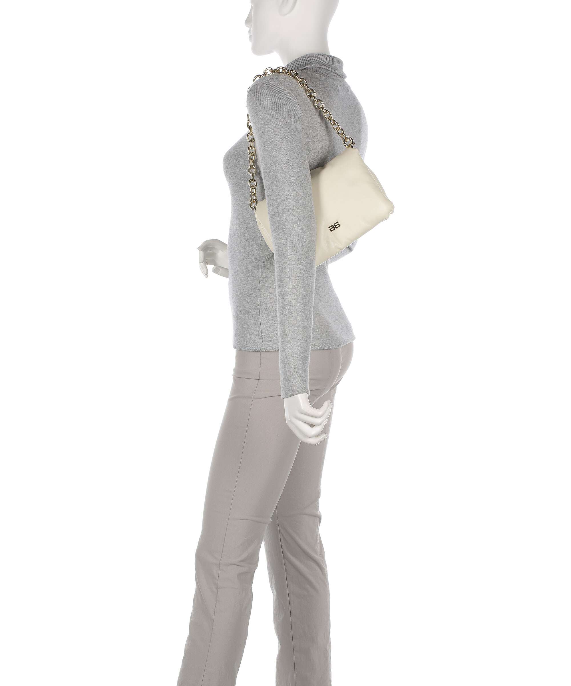 Abro Piuma Lucido Puffer Shoulder bag milk - Image 3