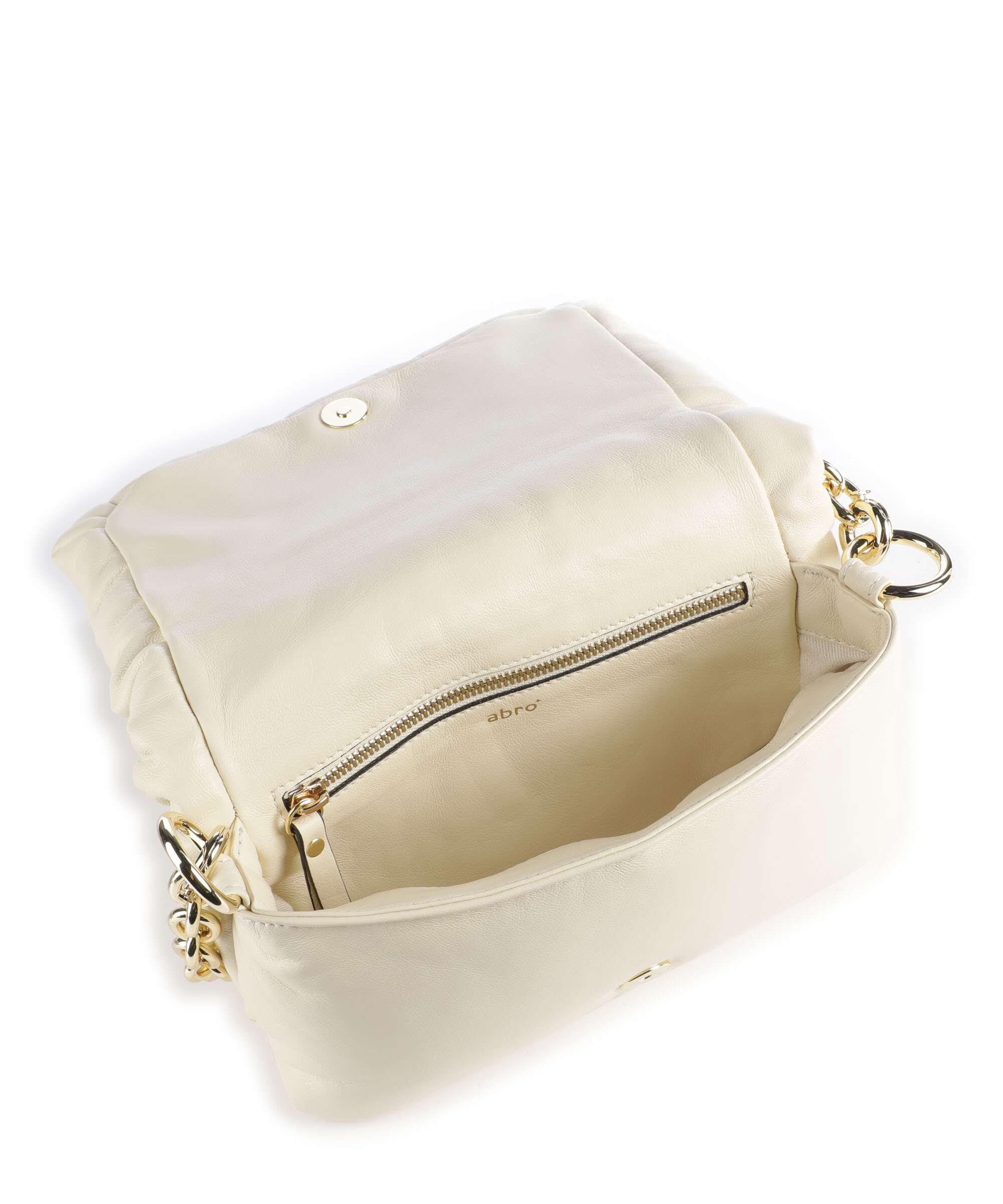 Abro Piuma Lucido Puffer Shoulder bag milk - Image 6