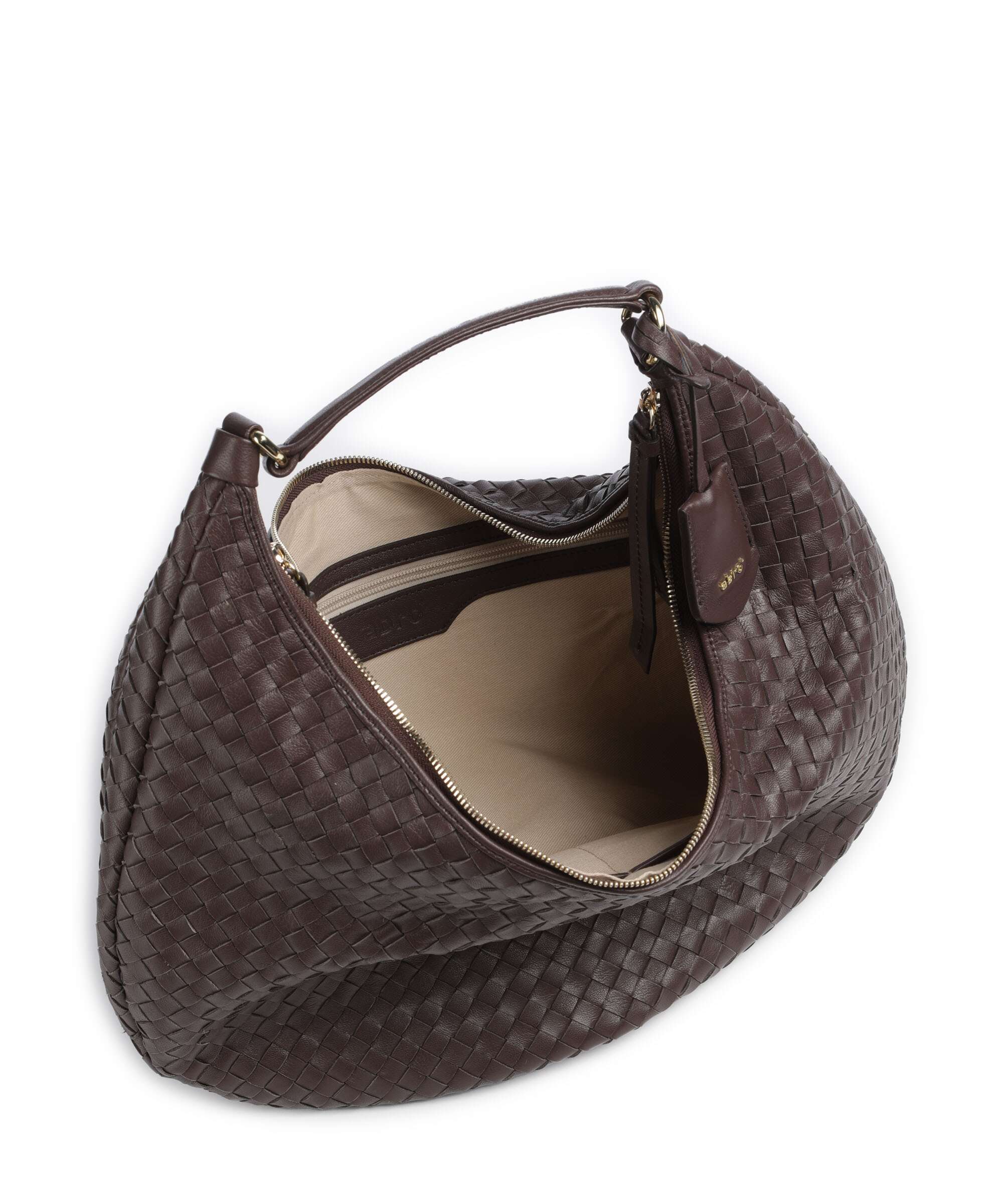 Abro Piuma Nana Hobo bag wood - Image 6