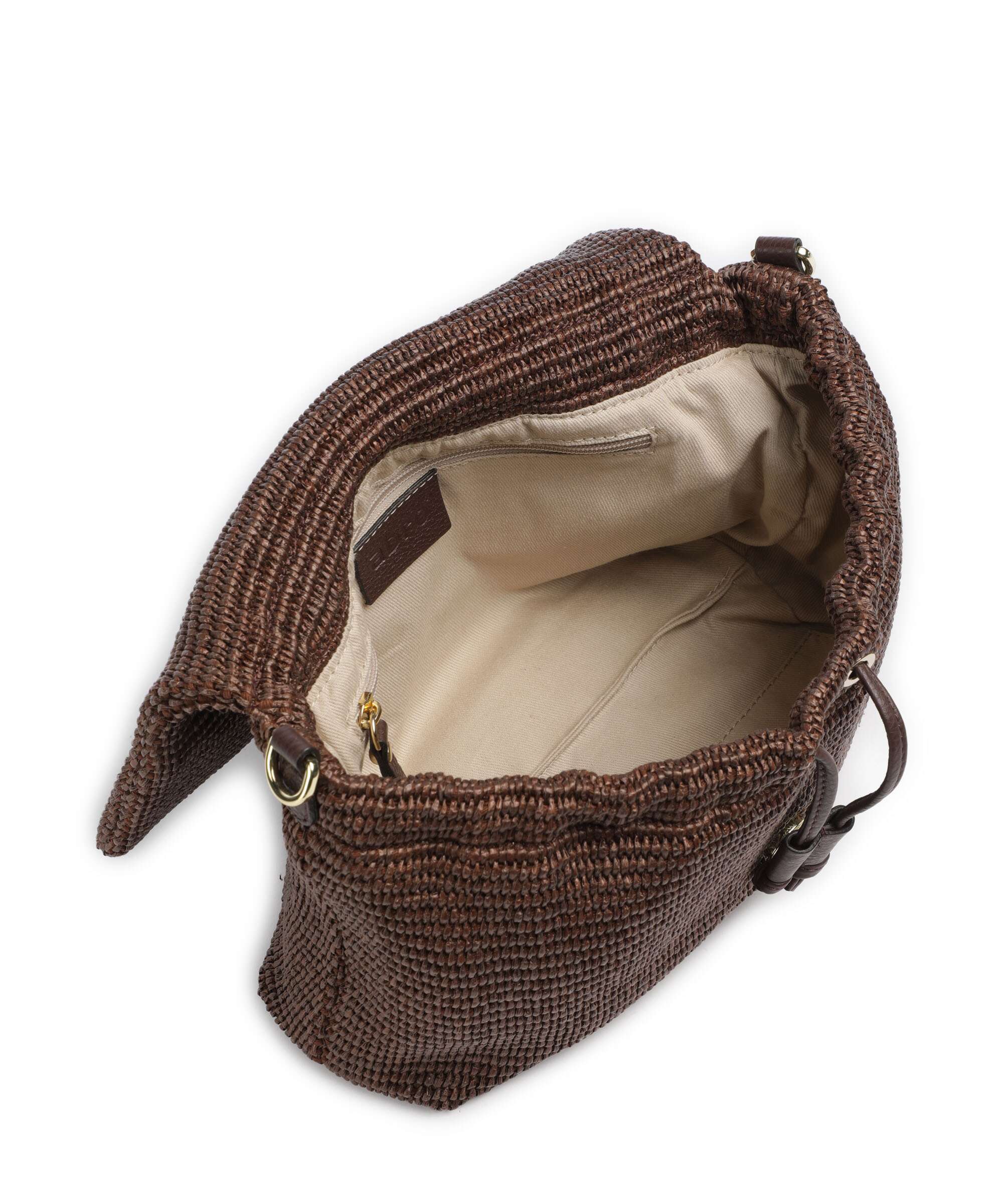 Abro Raffia Classica Temi Medium Shoulder bag wood - Image 6
