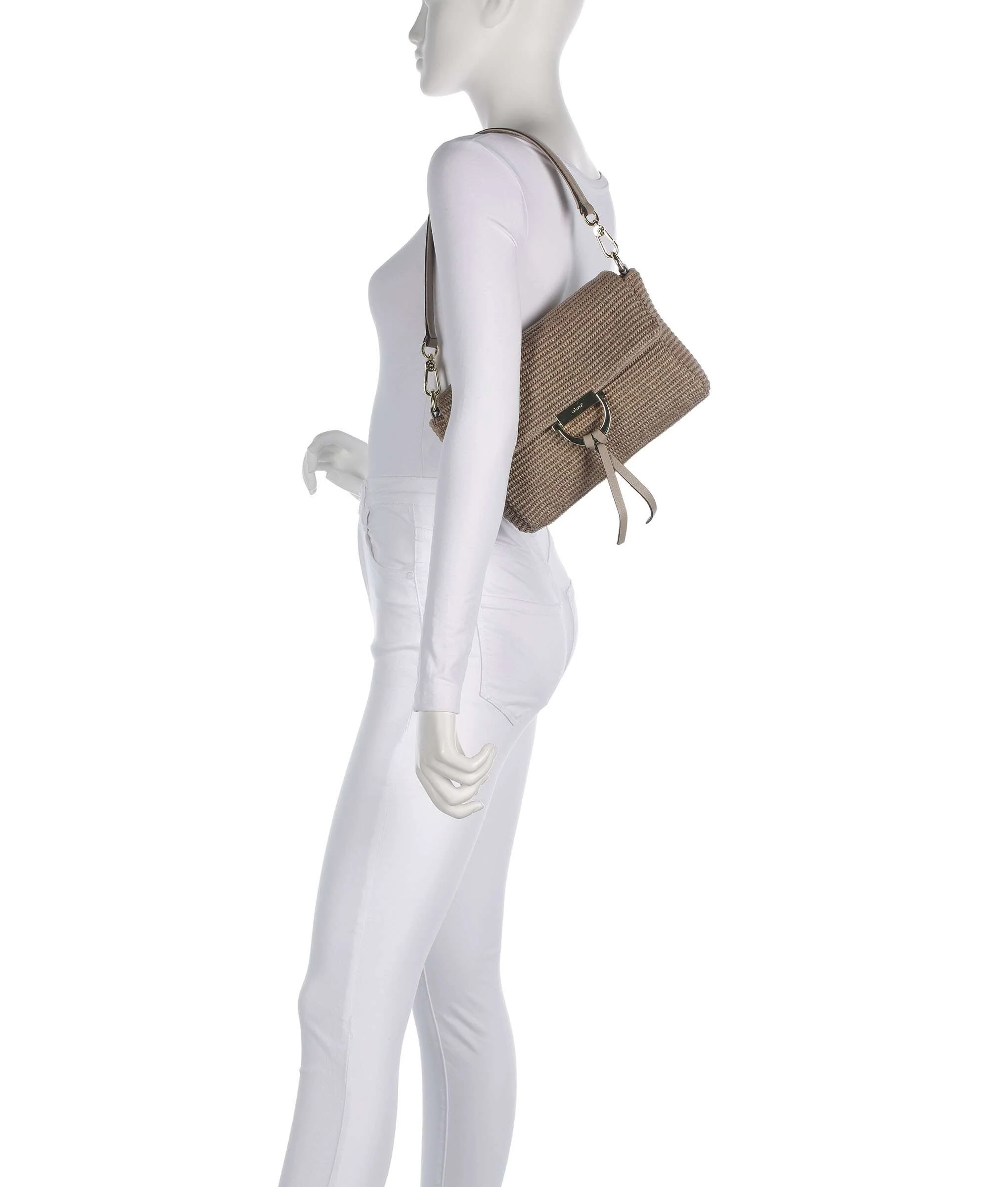 Abro Raffia Classica Temi Shoulder bag siena - Image 3