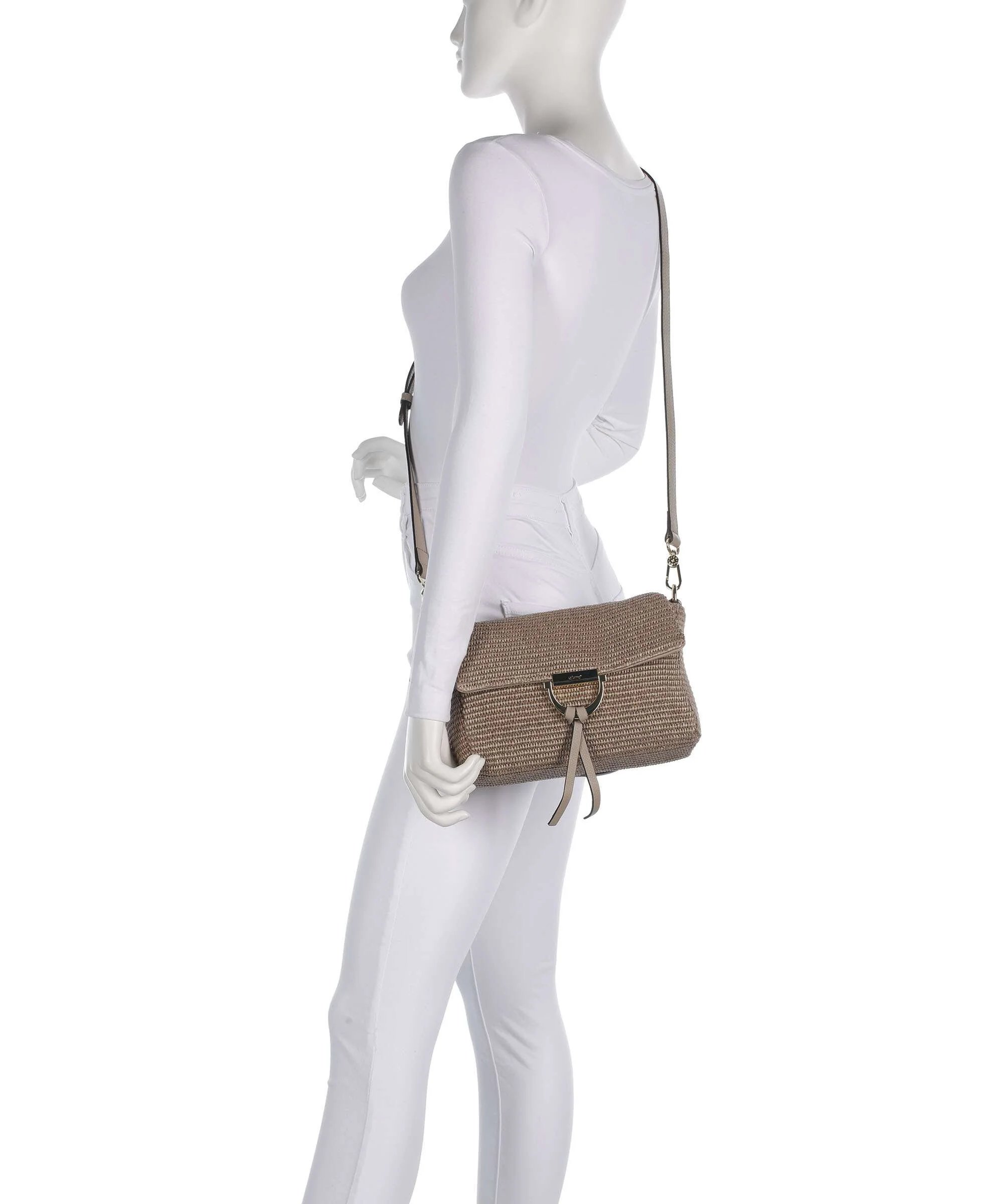 Abro Raffia Classica Temi Shoulder bag siena - Image 4