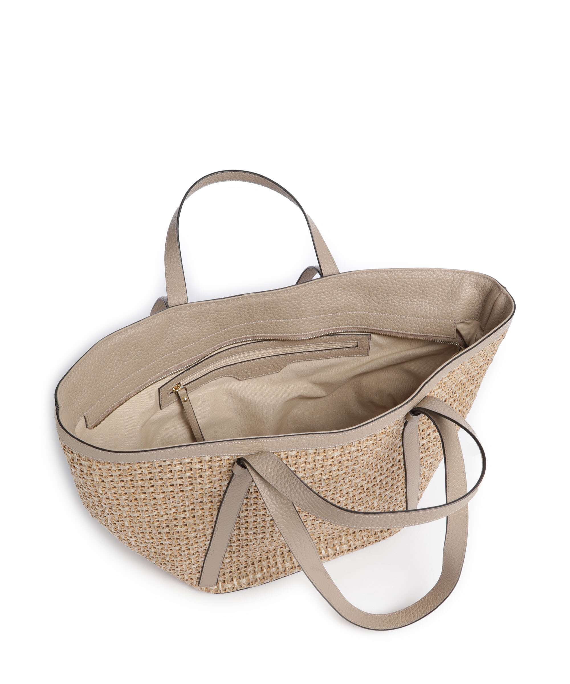 Abro Raffia Cordino Cosmo Large Tote bag siena - Image 5