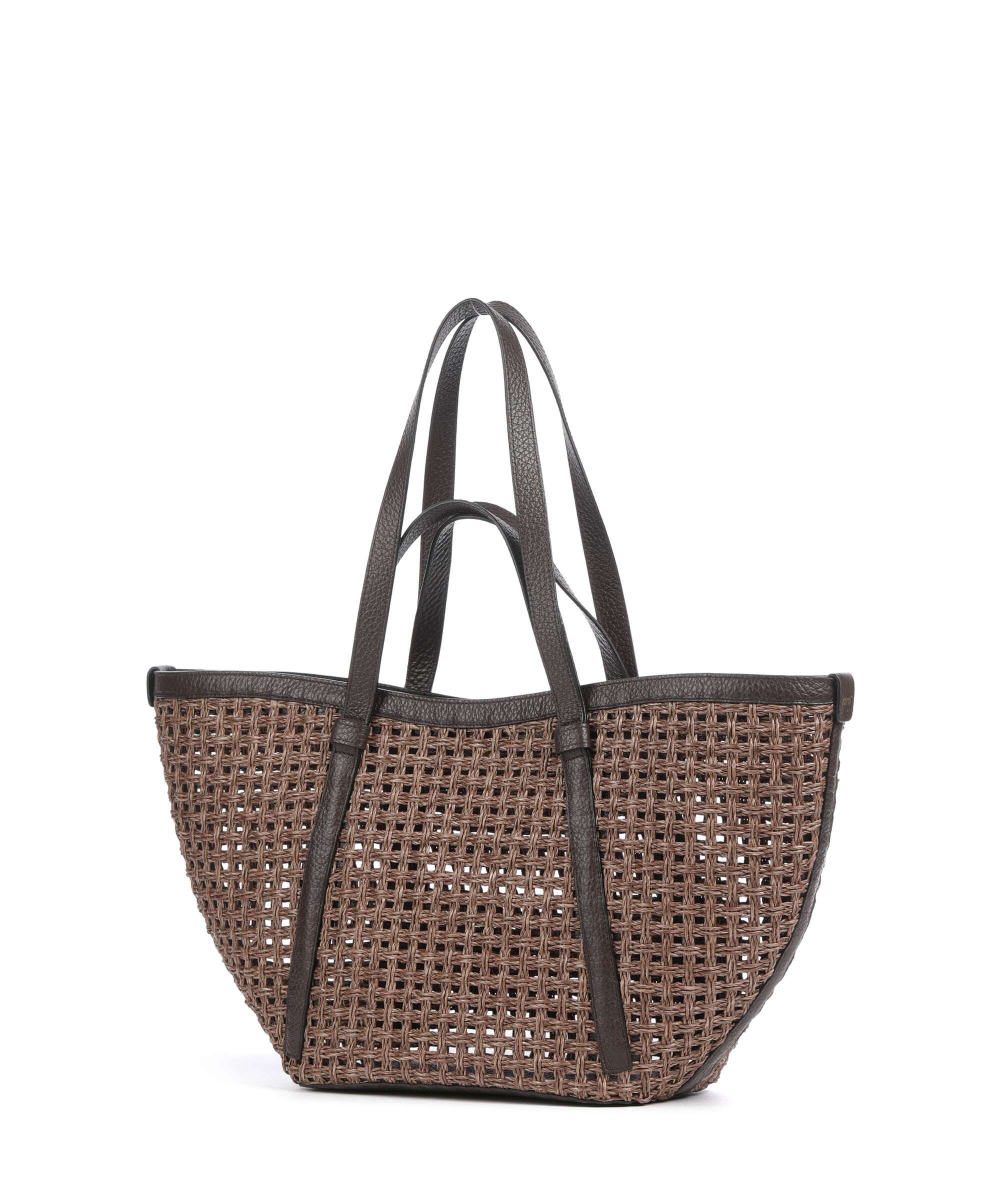 Abro Raffia Cordino Cosmo Large Tote bag caramel/cognac - Image 2