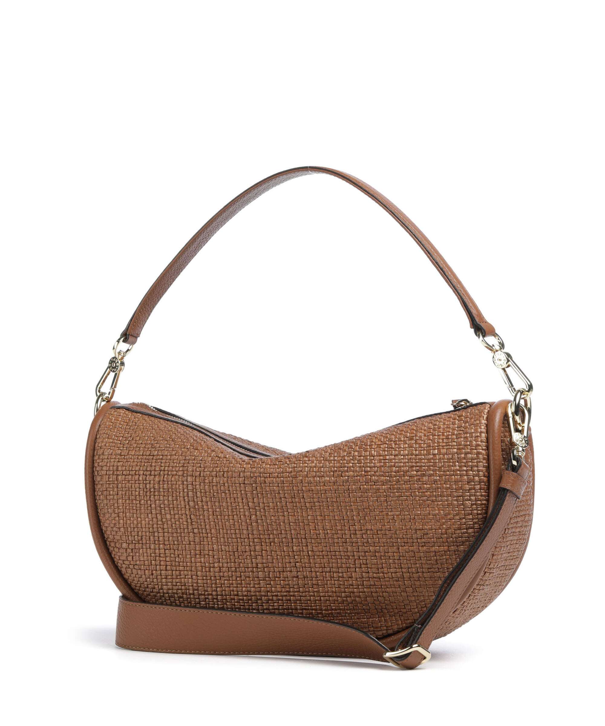 Abro Raffia Intreccio Willow Hobo bag caramel/cognac - Image 2