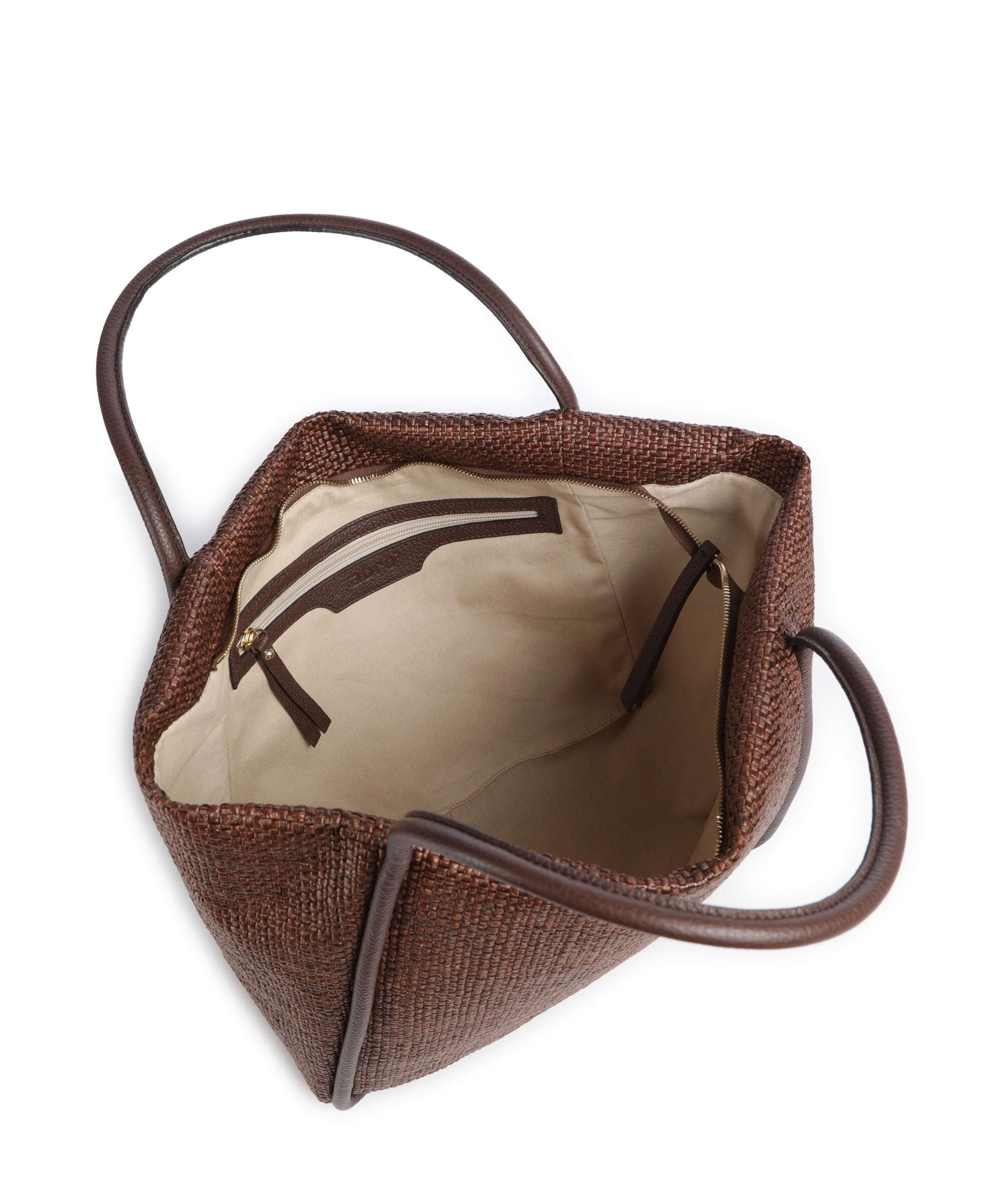 Abro Raffia Intreccio Willow Tote bag wood - Image 5