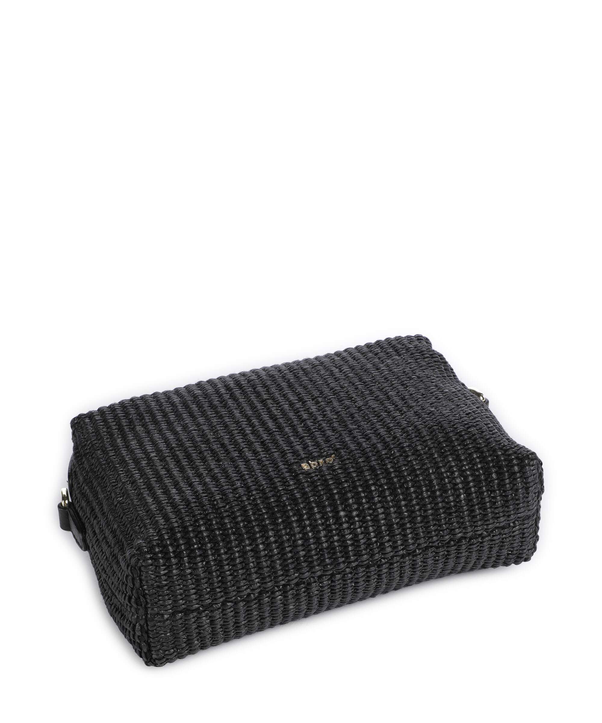 Abro Raffia Kaia Crossbody bag black/gold - Image 5