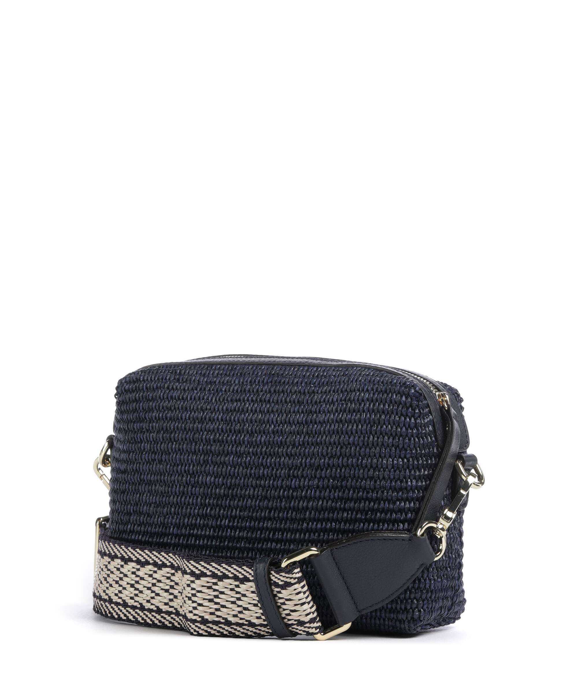 Abro Raffia Kaia Crossbody bag navy - Image 2