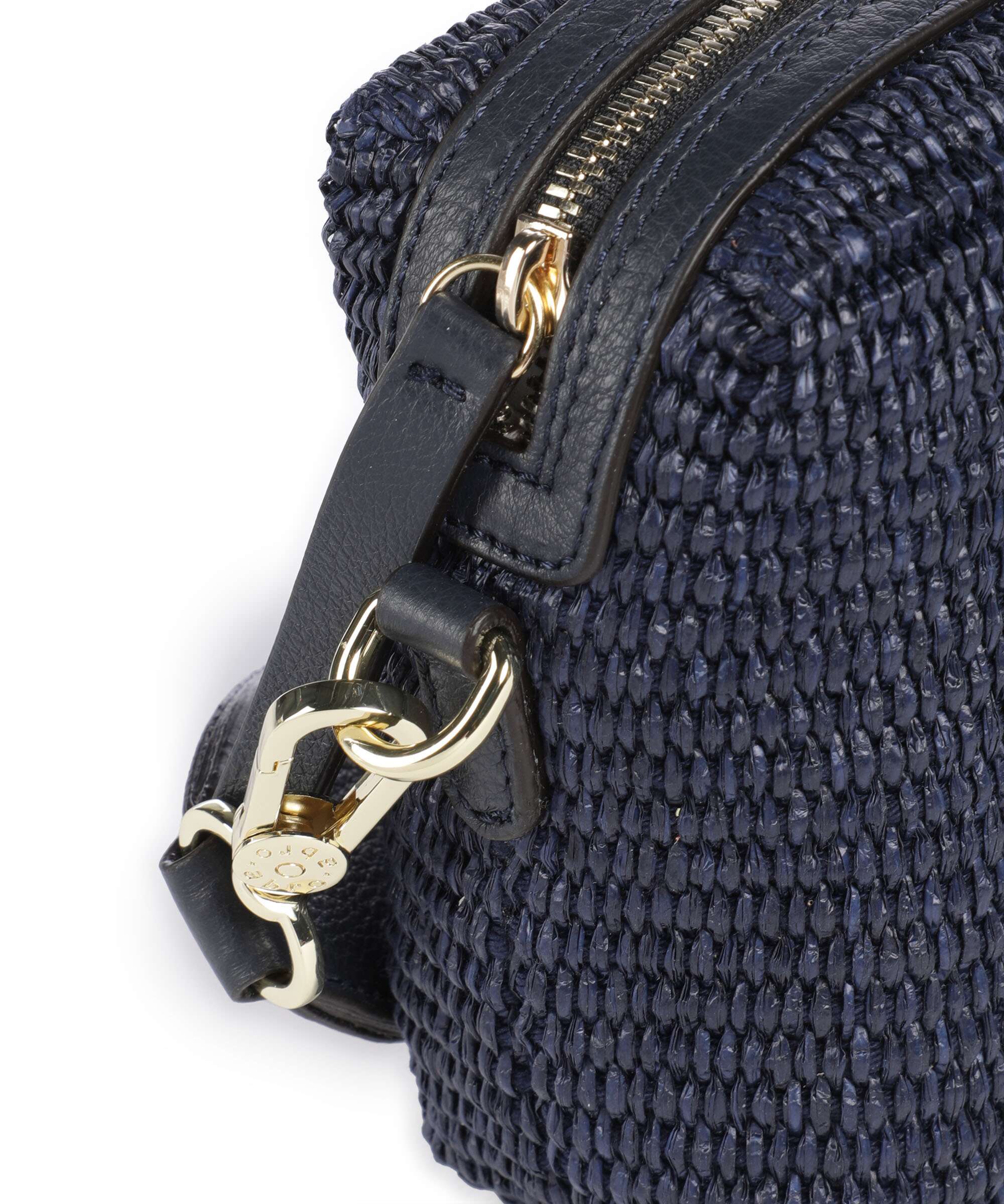 Abro Raffia Kaia Crossbody bag navy - Image 4