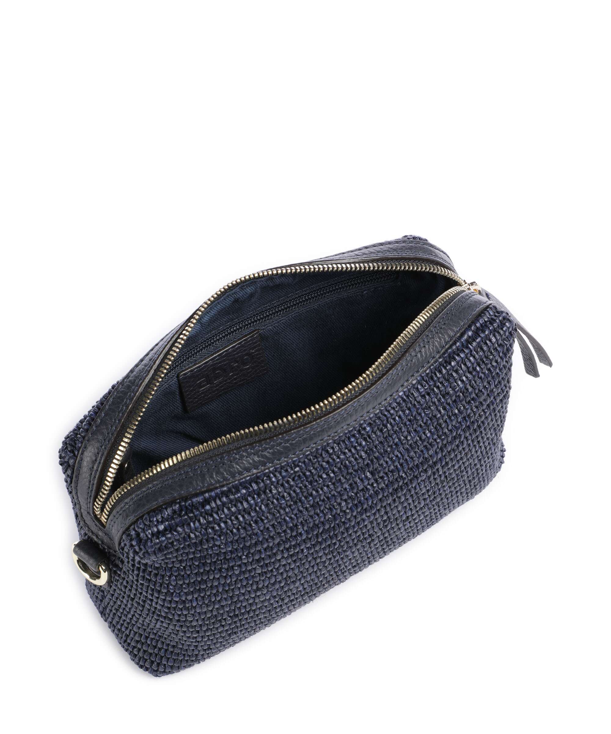 Abro Raffia Kaia Crossbody bag navy - Image 5