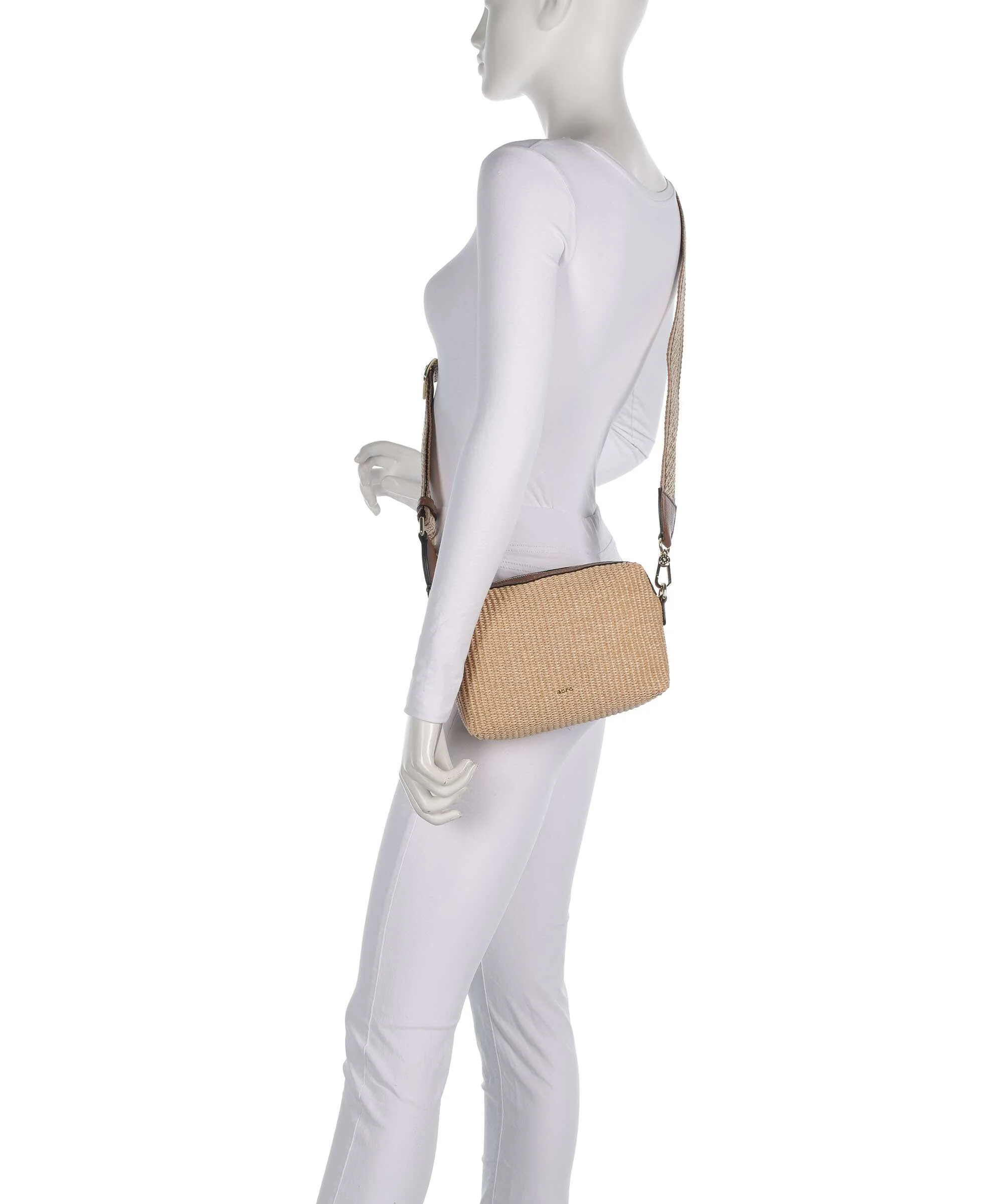 Abro Raffia Kaia Crossbody bag natural - Image 3