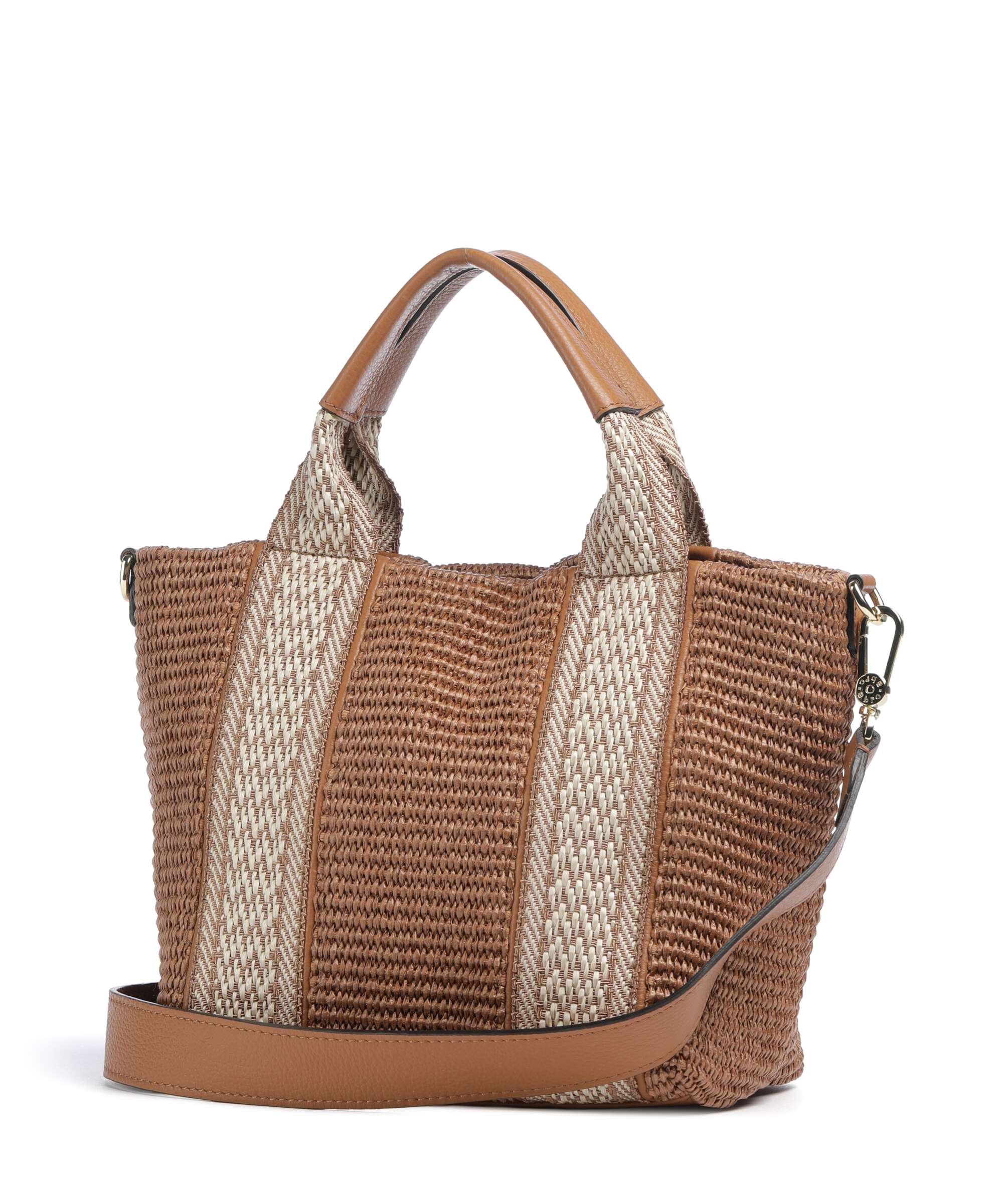 Abro Raffia Kaia Handbag caramel/cognac - Image 2