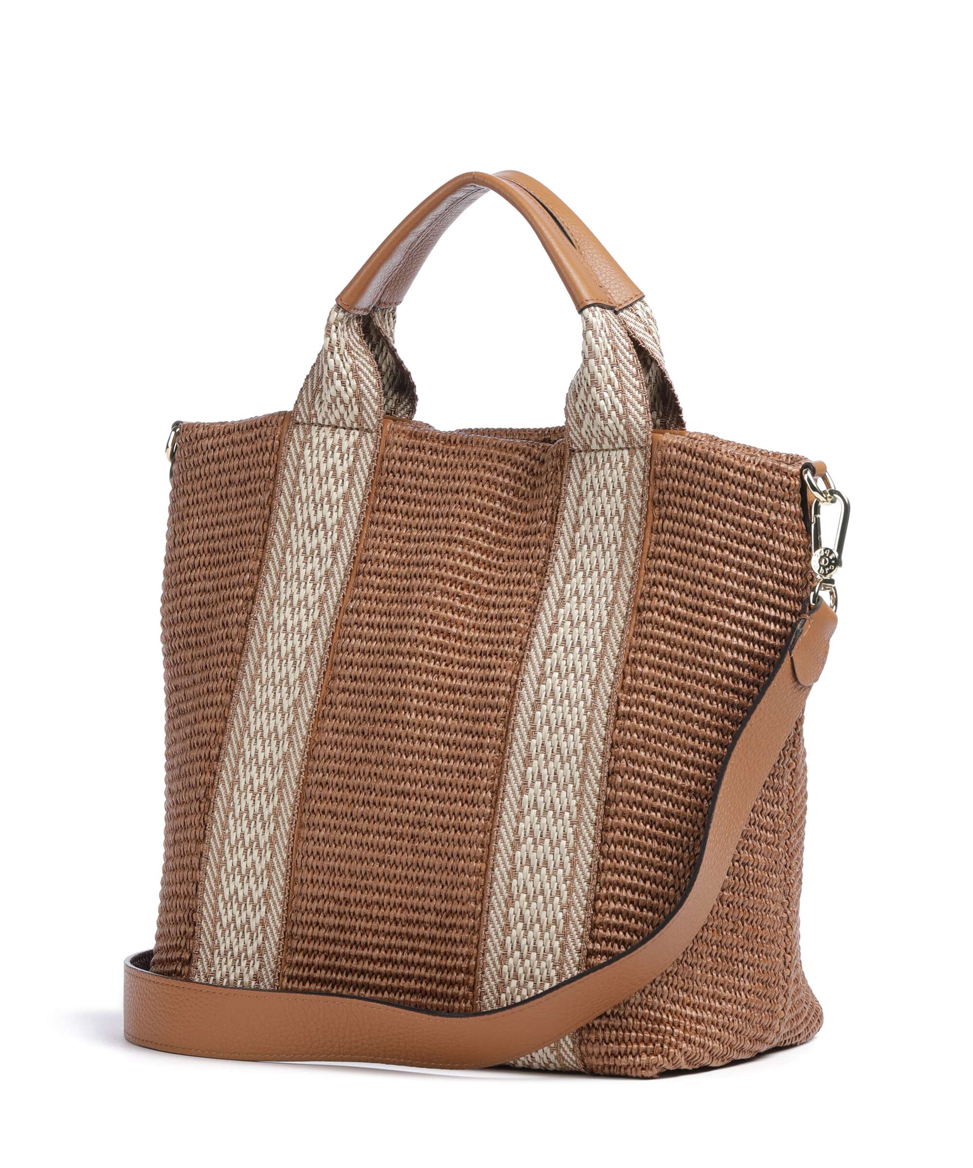 Abro Raffia Kaia Handbag caramel/cognac - Image 2
