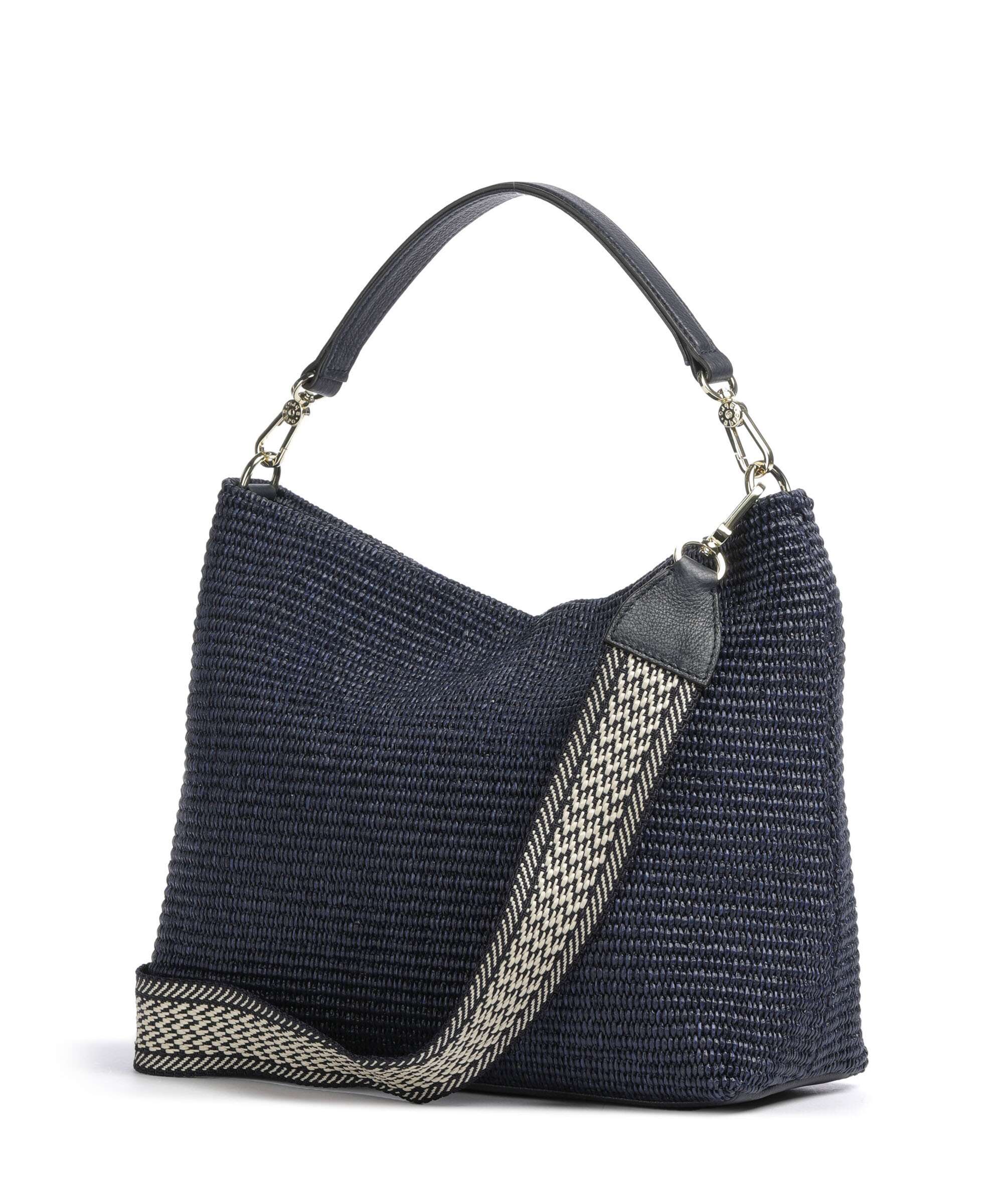 Abro Raffia Kaia Hobo bag navy - Image 2