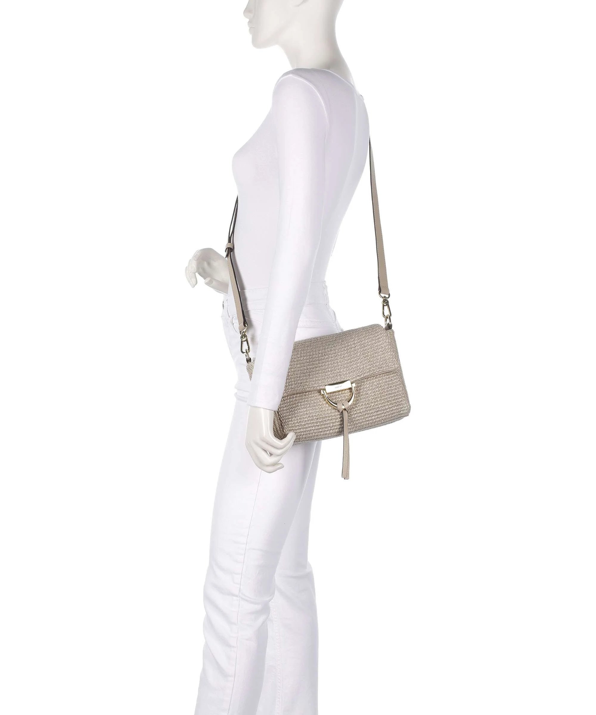 Abro Raffia Temi Shoulder bag sahara - Image 4