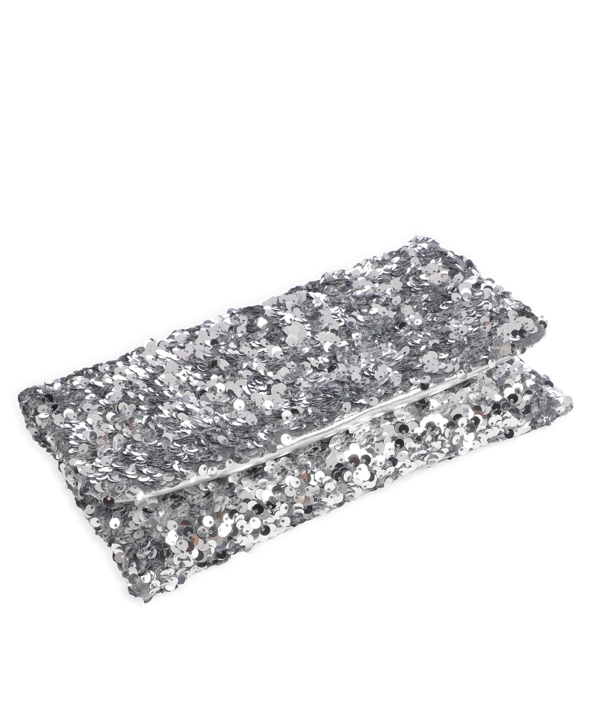 Abro Sequins Clutch bag silver - Image 5
